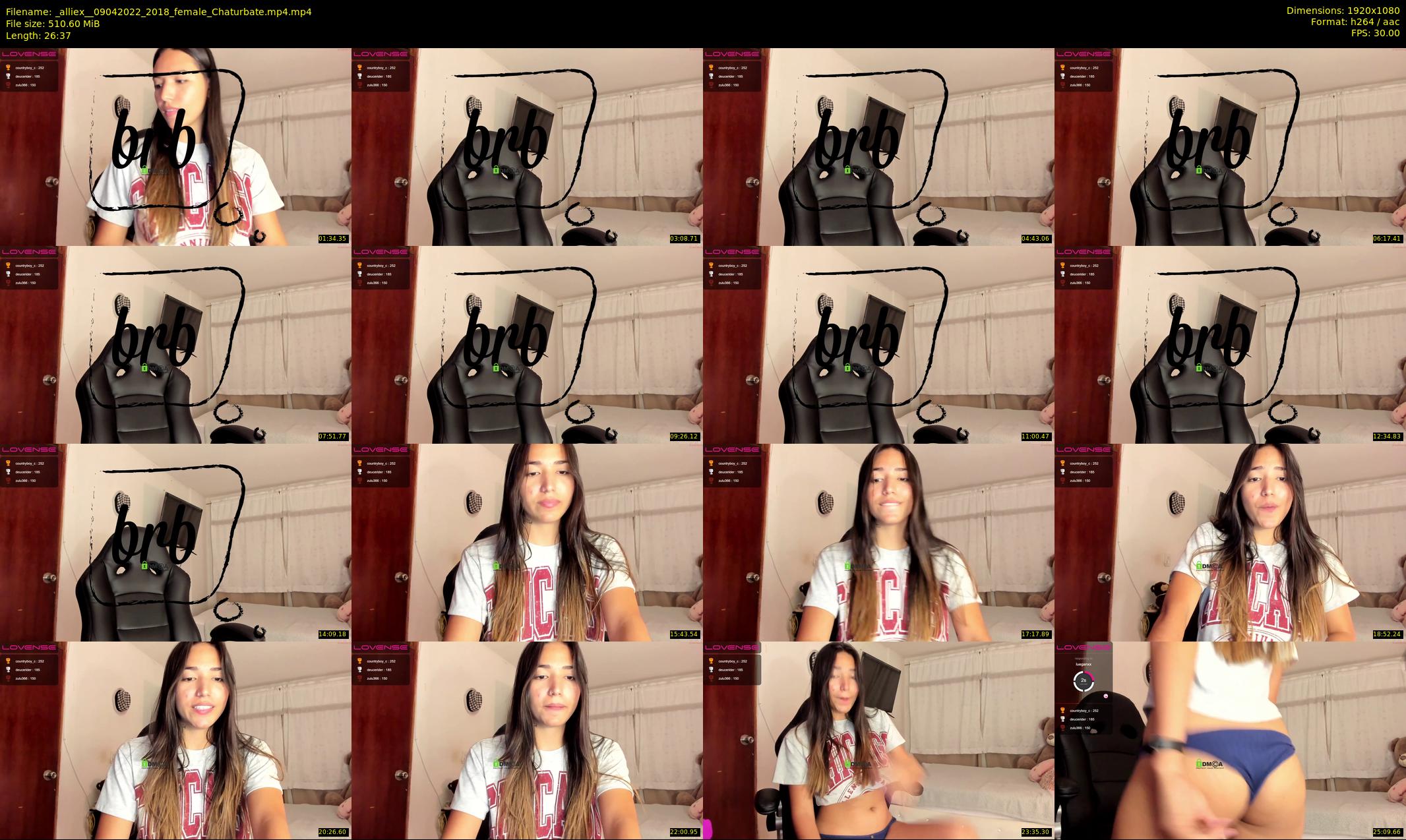 _alliex_ — 27 minute Chaturbate female cam show recording, 1080p, Apr 9, 2022