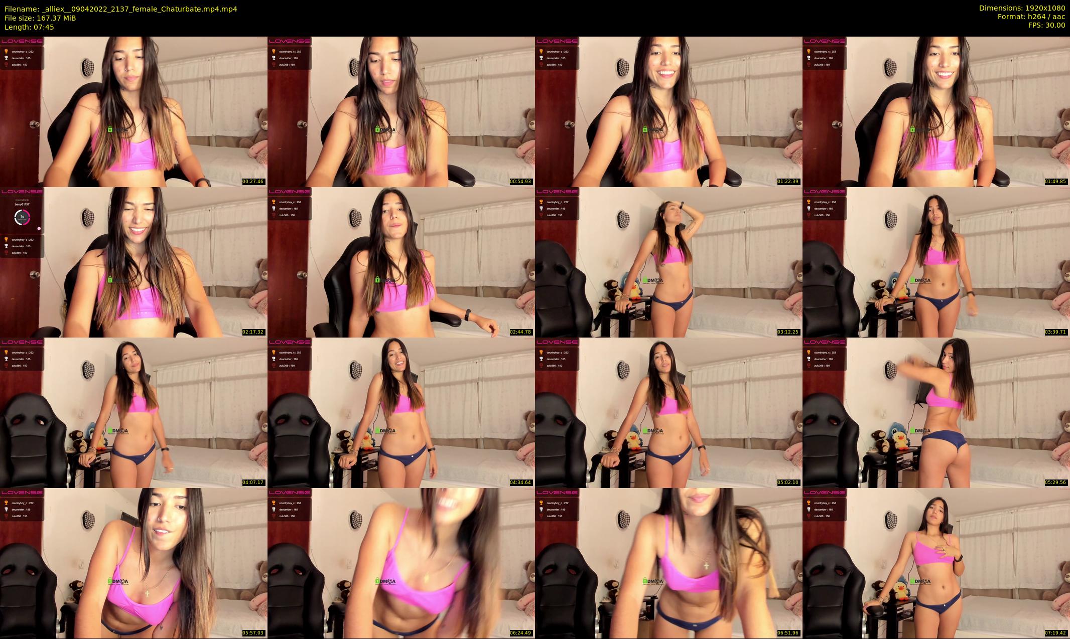 _alliex_ — 8 minute Chaturbate female cam show recording, 1080p, Apr 9, 2022
