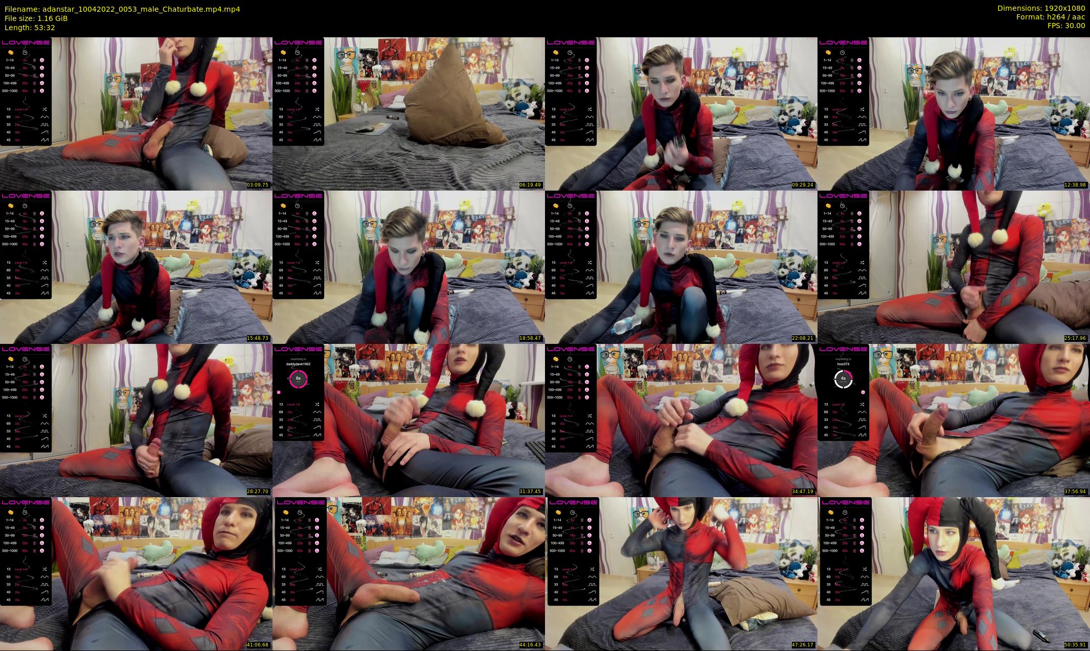 adanstar — 54 minute Chaturbate male cam show recording, 1080p, Apr 10, 2022