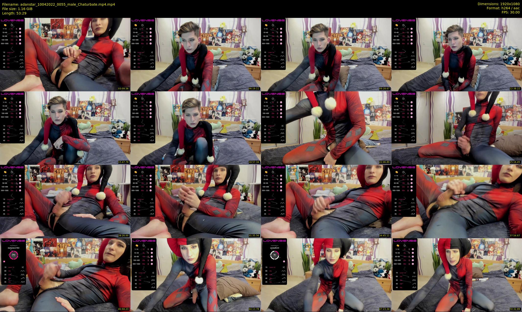 adanstar — 54 minute Chaturbate male cam show recording, 1080p, Apr 10, 2022