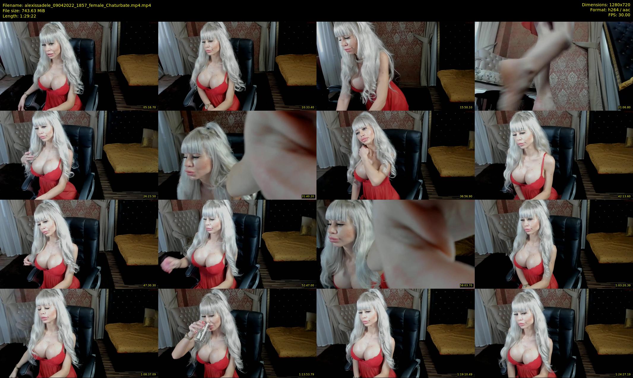 alexissadele — 90 minute Chaturbate female cam show recording, 720p, Apr 9, 2022