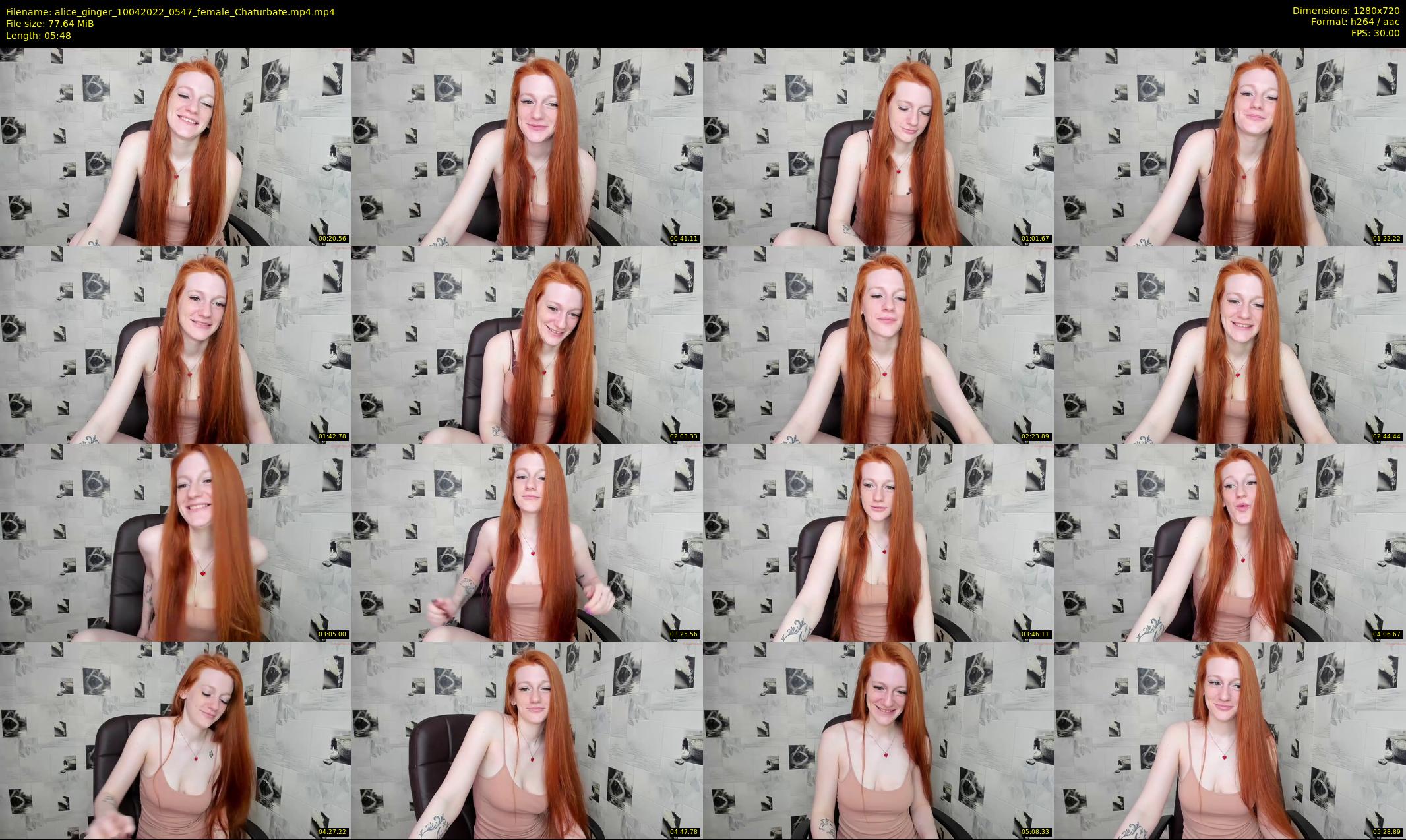 alice_ginger — 6 minute Chaturbate female cam show recording, 720p, Apr 10, 2022