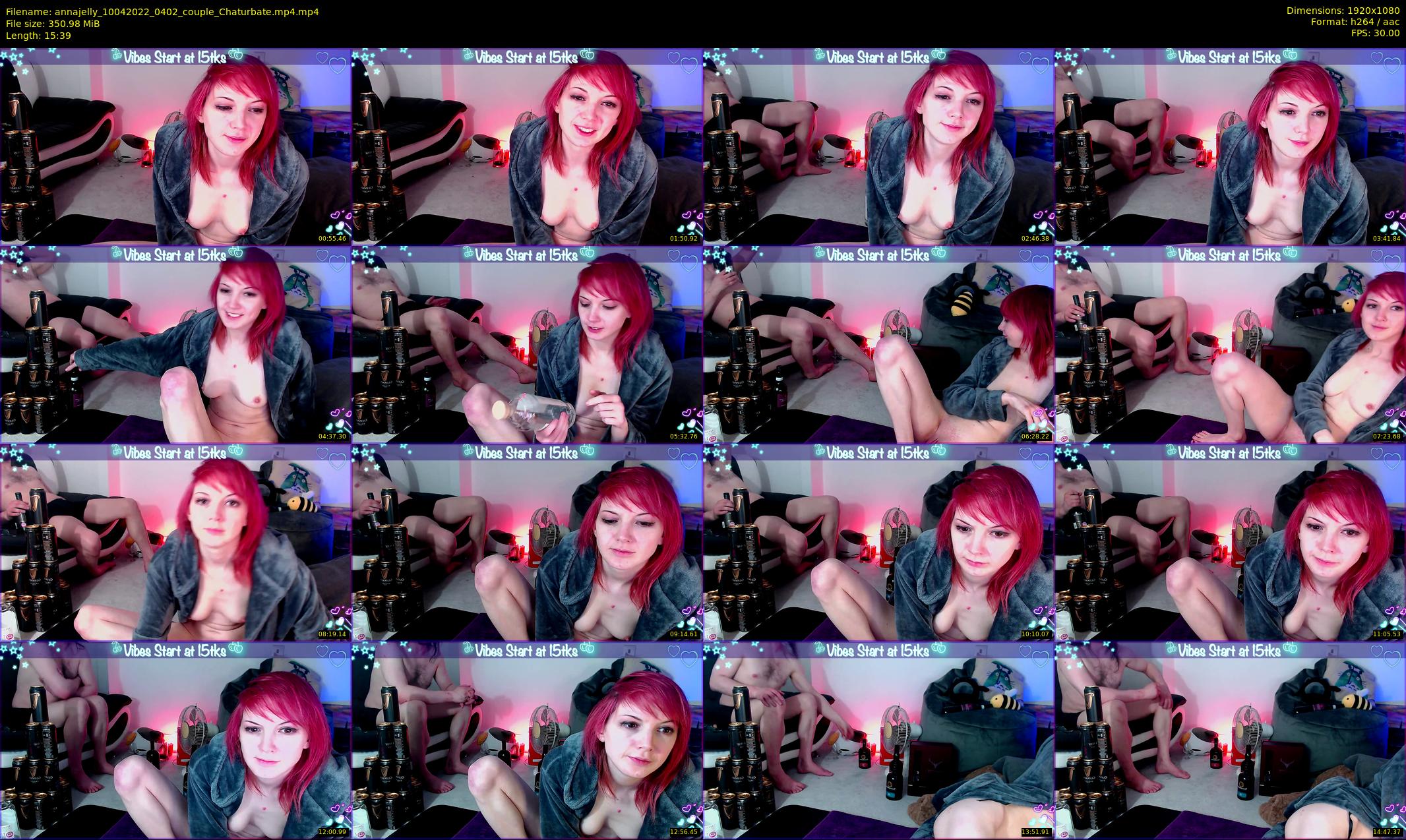 annajelly — 16 minute Chaturbate couple cam show recording, 1080p, Apr 10, 2022