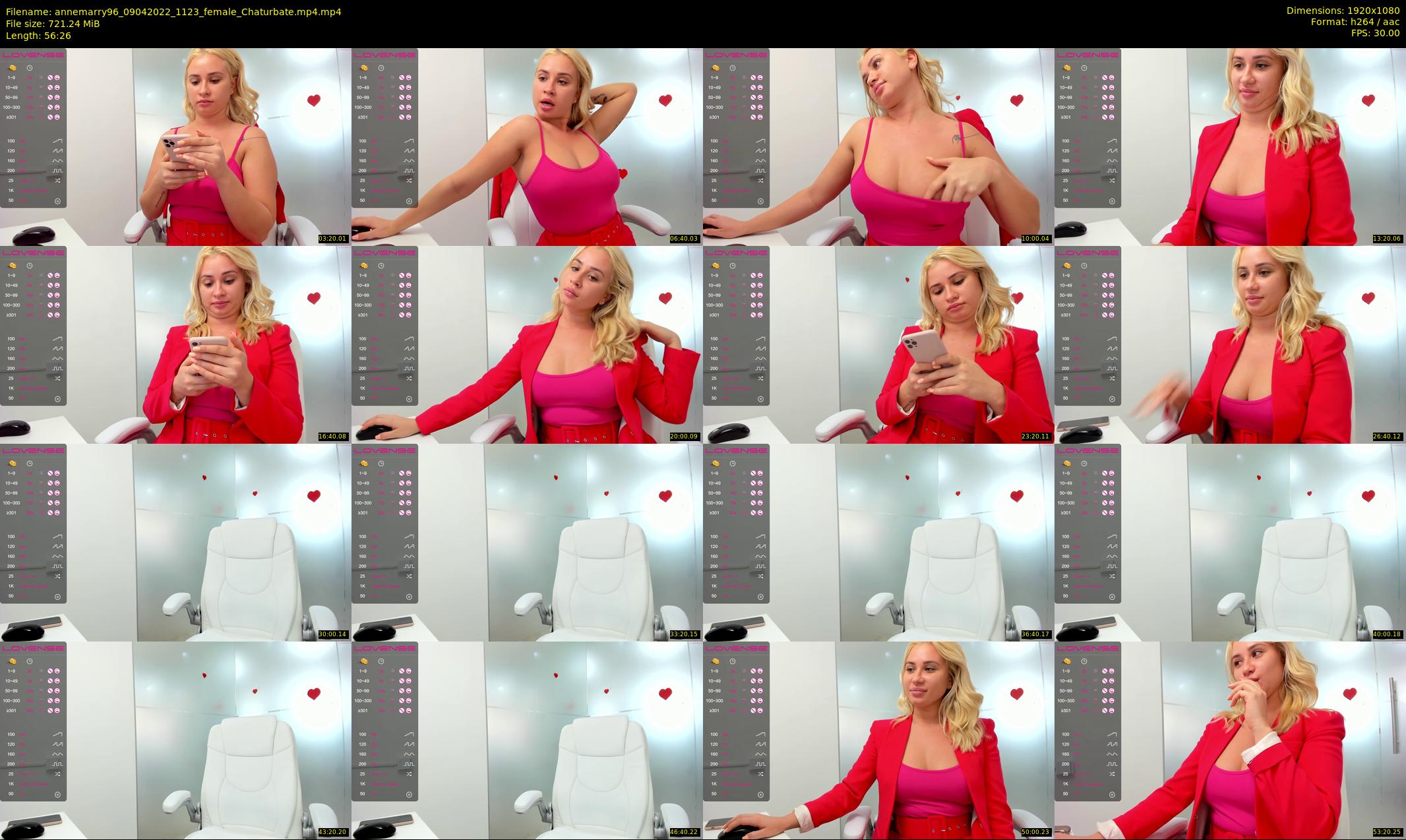annemarry96 — 57 minute Chaturbate female cam show recording, 1080p, Apr 9, 2022