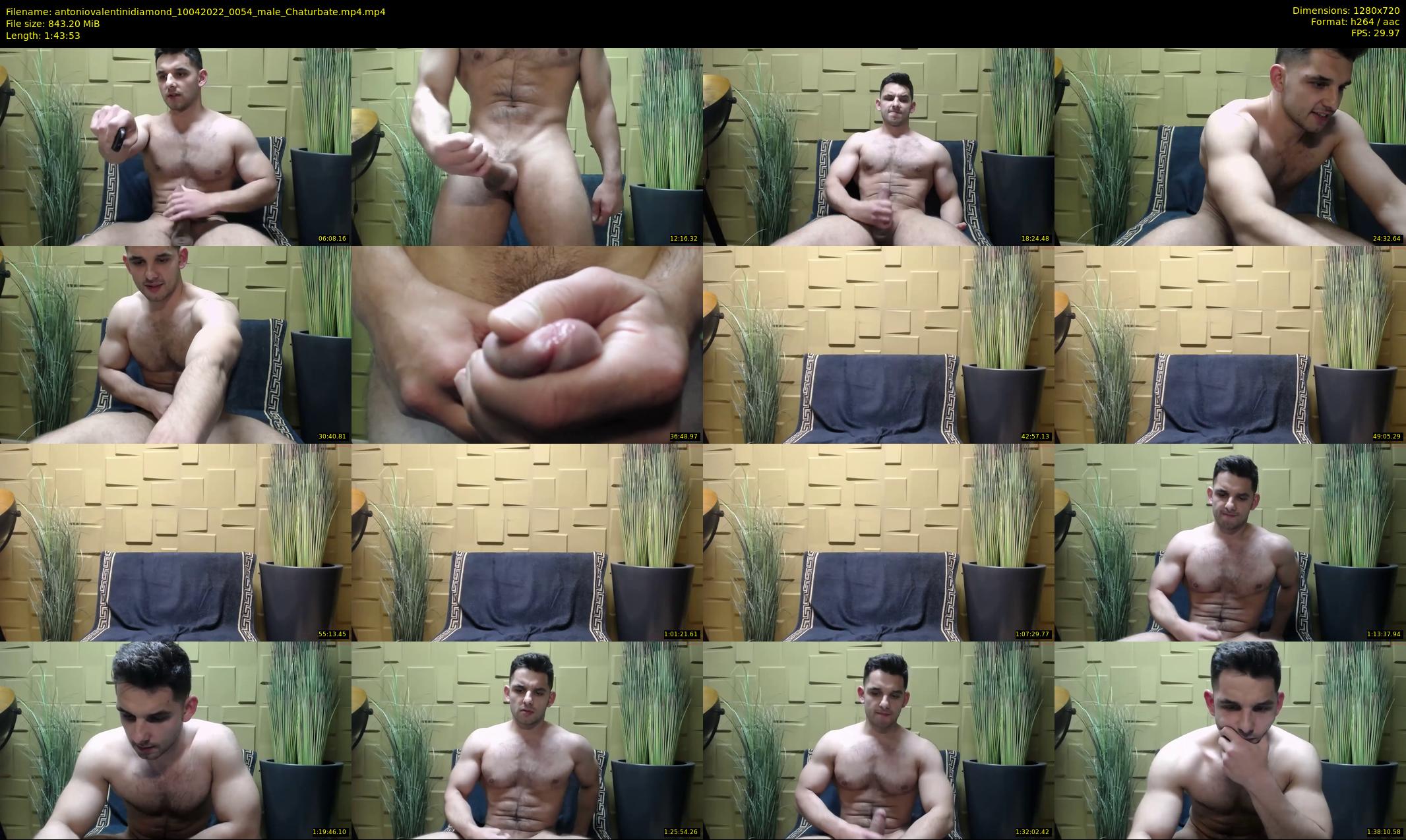 antoniovalentinidiamond — 104 minute Chaturbate male cam show recording, 720p, Apr 10, 2022