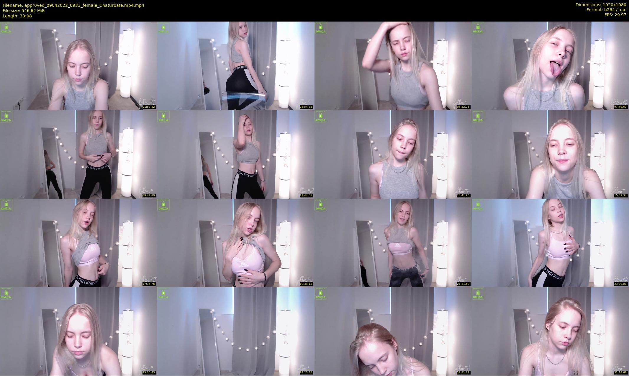 appr0ved — 34 minute Chaturbate female cam show recording, 1080p, Apr 9, 2022