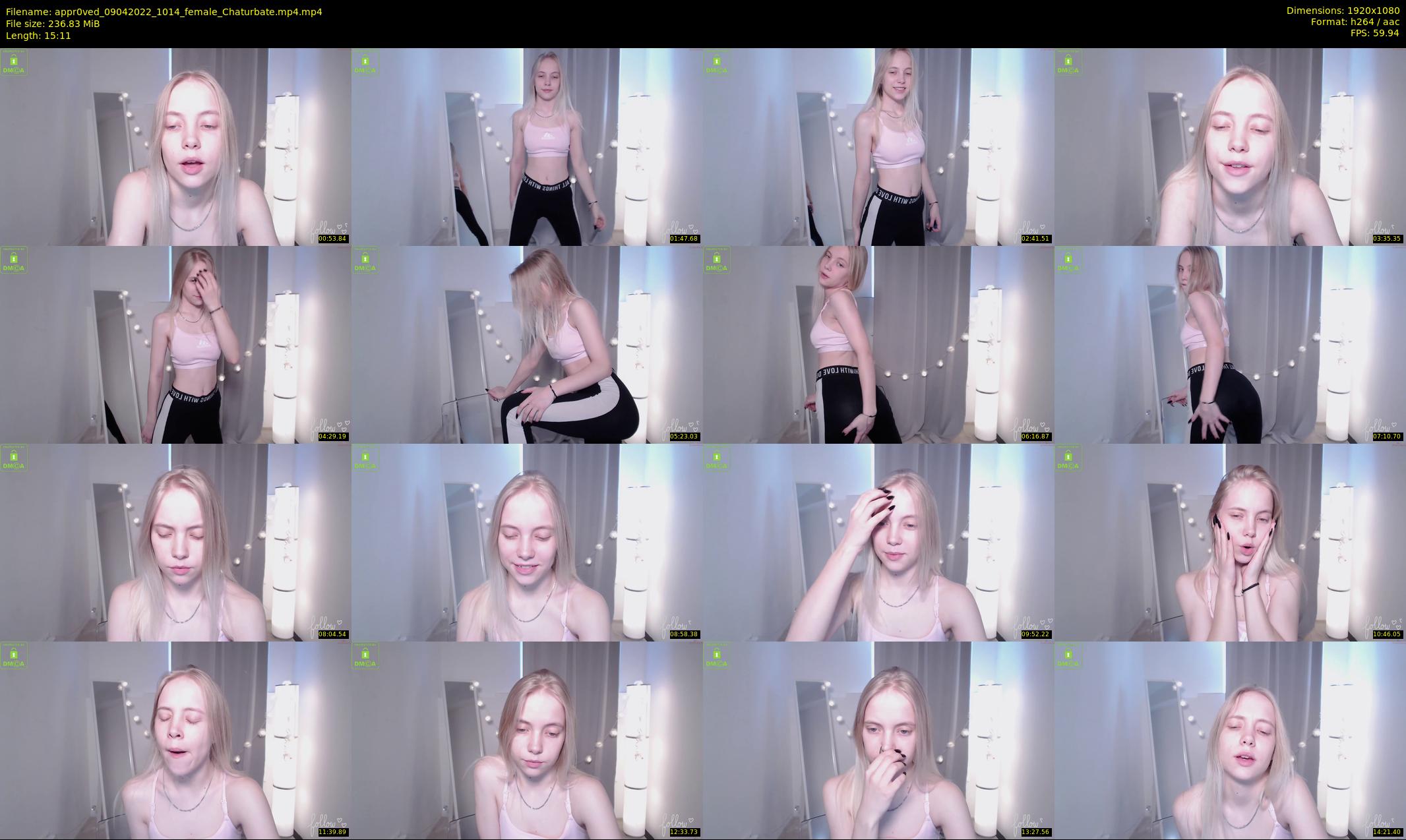 appr0ved — 16 minute Chaturbate female cam show recording, 1080p, Apr 9, 2022