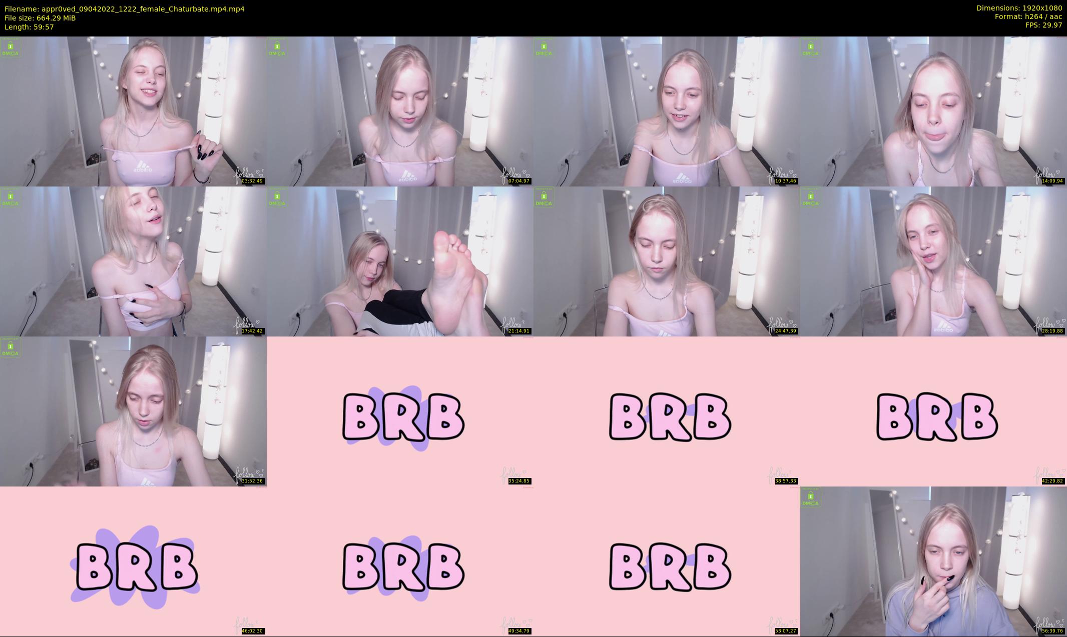 appr0ved — 60 minute Chaturbate female cam show recording, 1080p, Apr 9, 2022