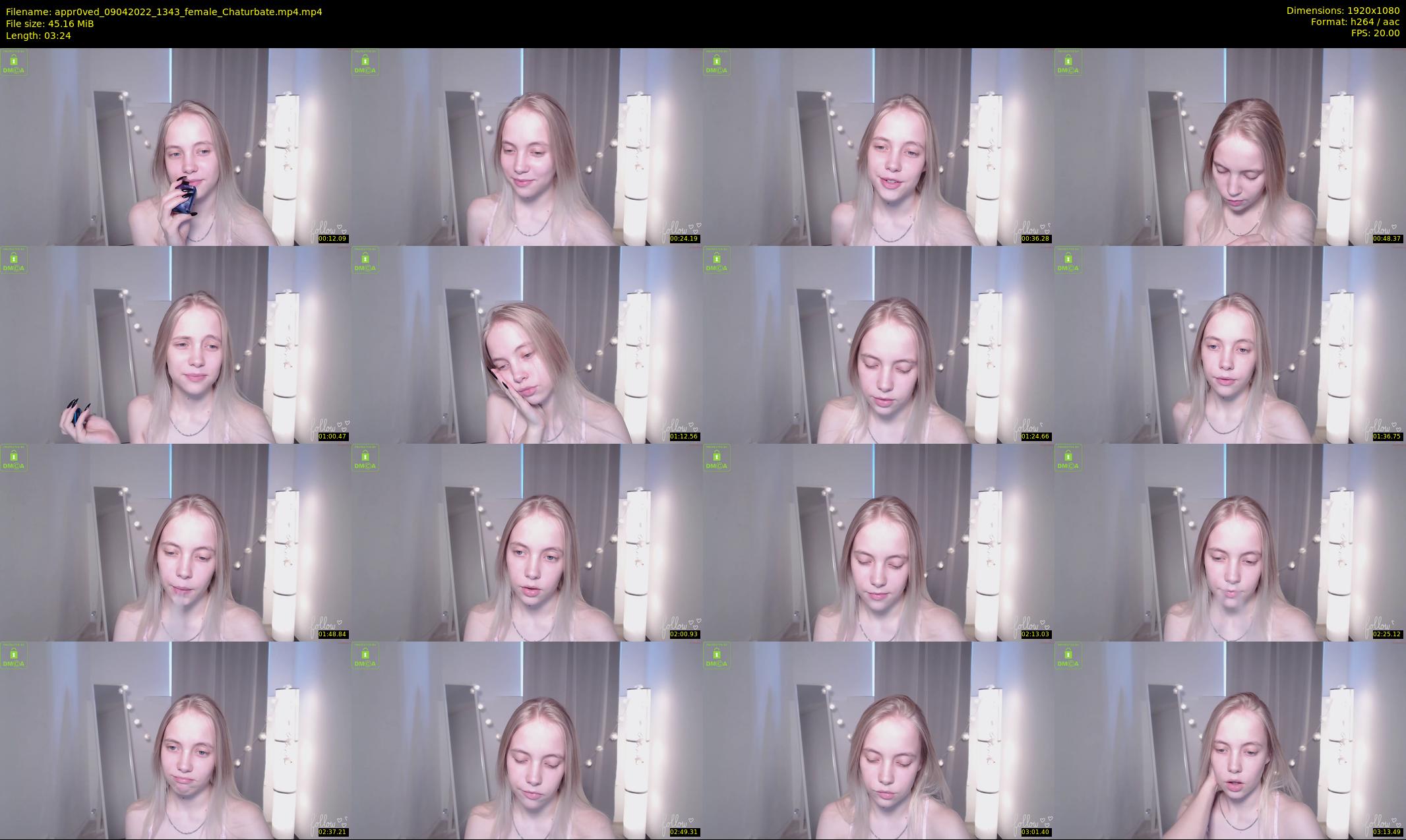 appr0ved — 4 minute Chaturbate female cam show recording, 1080p, Apr 9, 2022