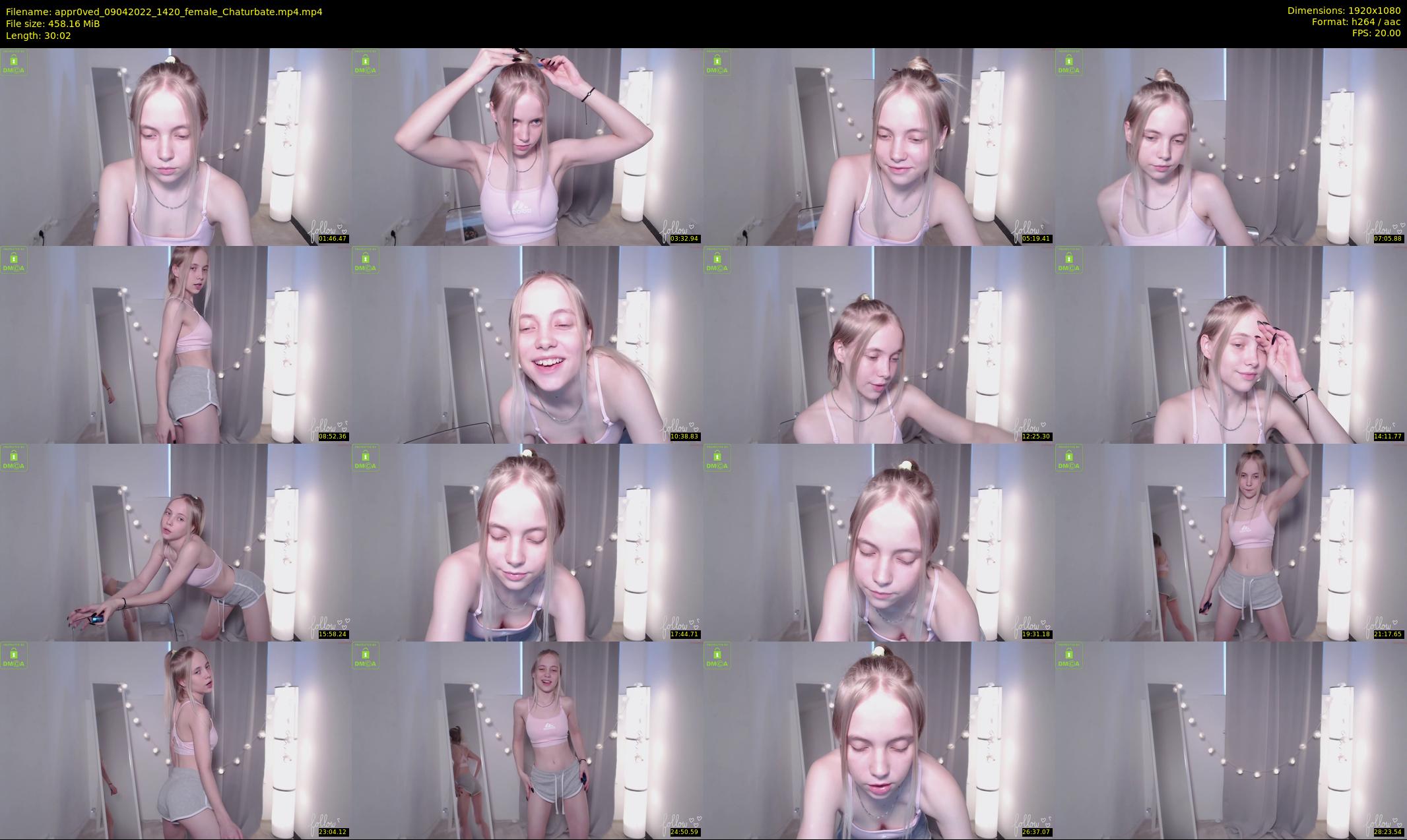 appr0ved — 31 minute Chaturbate female cam show recording, 1080p, Apr 9, 2022
