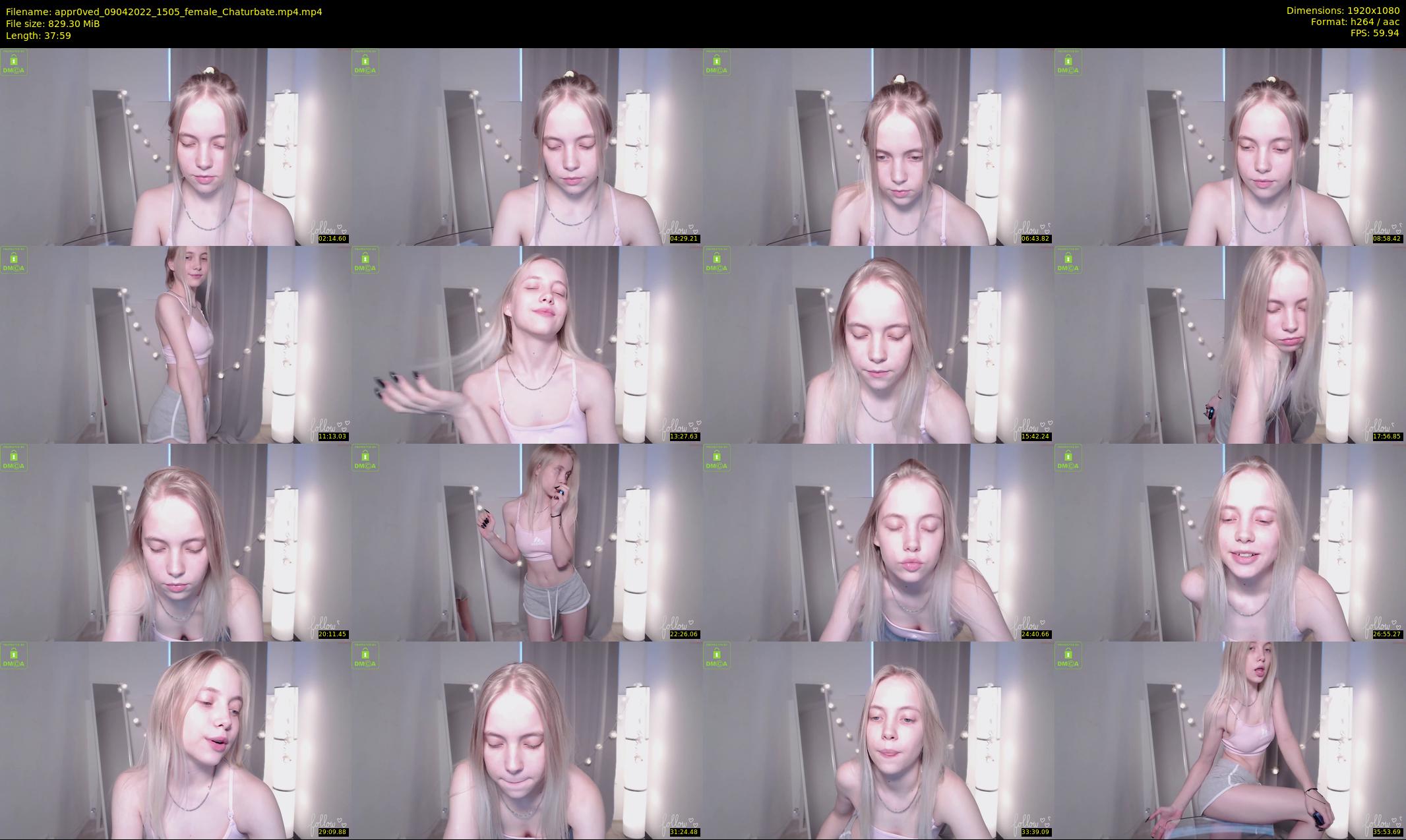 appr0ved — 38 minute Chaturbate female cam show recording, 1080p, Apr 9, 2022