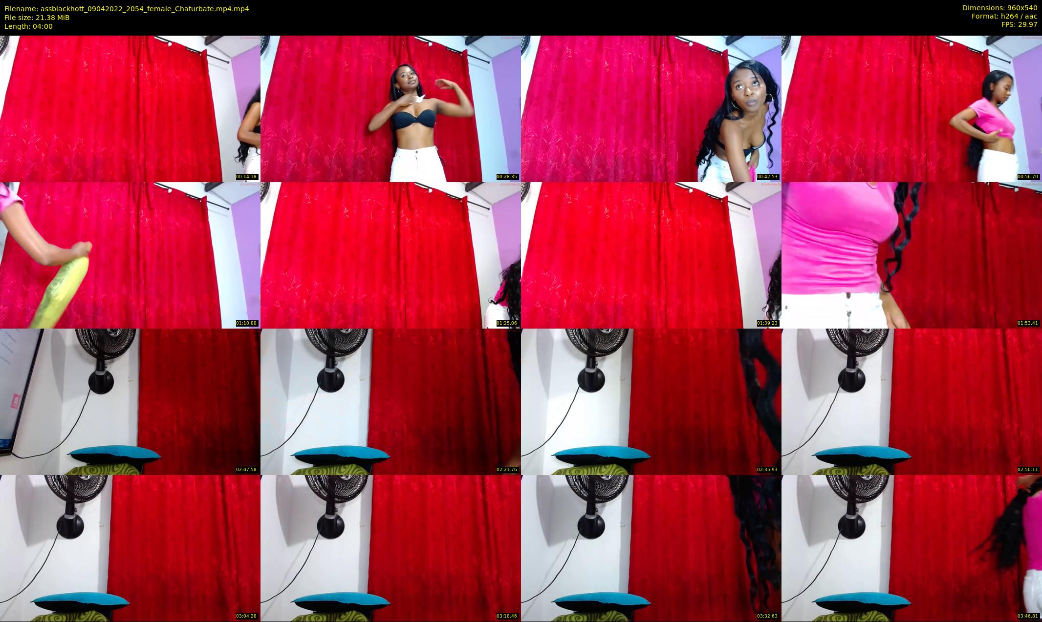 assblackhott — 4 minute Chaturbate female cam show recording, 480p, Apr 9, 2022