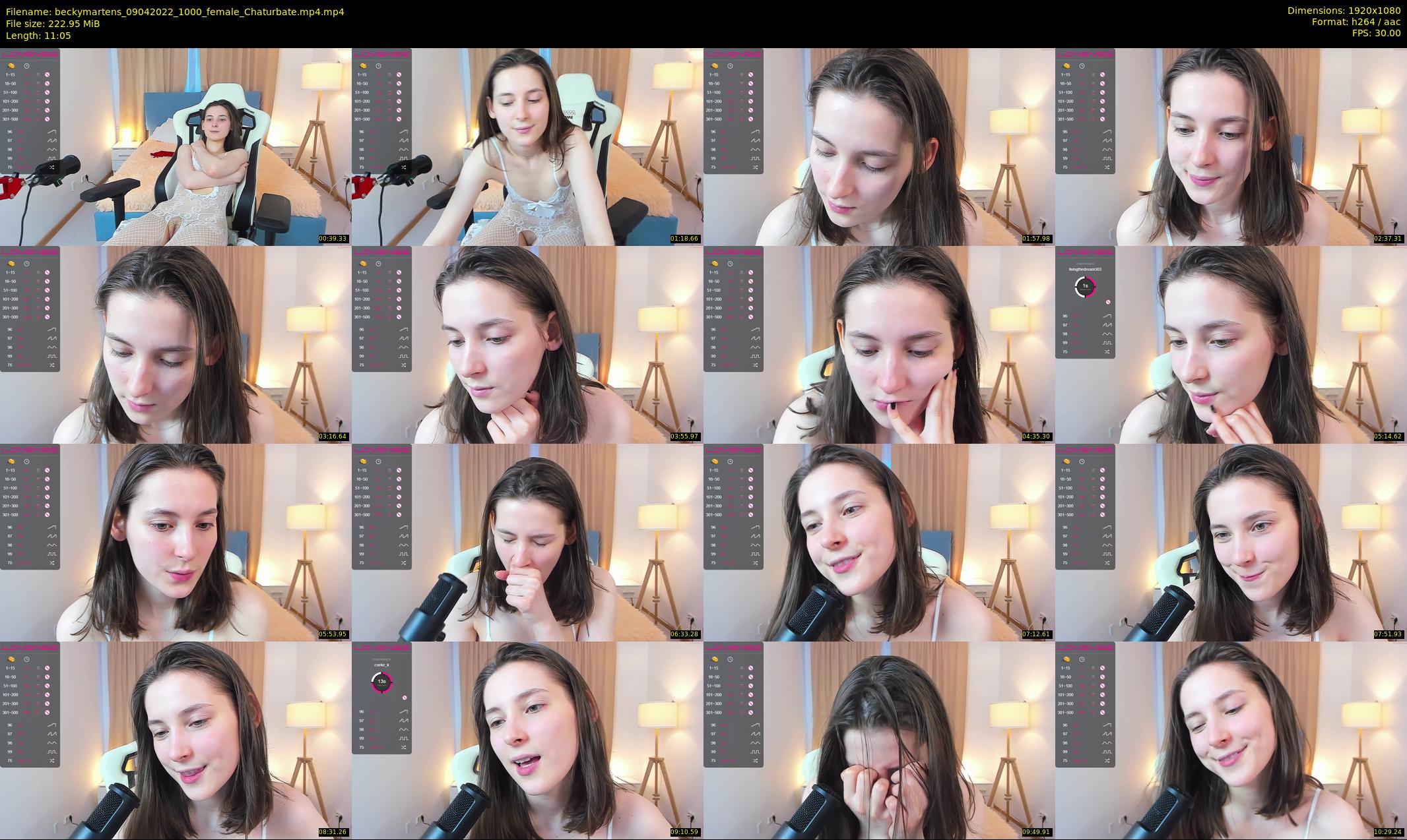 beckymartens — 12 minute Chaturbate female cam show recording, 1080p, Apr 9, 2022