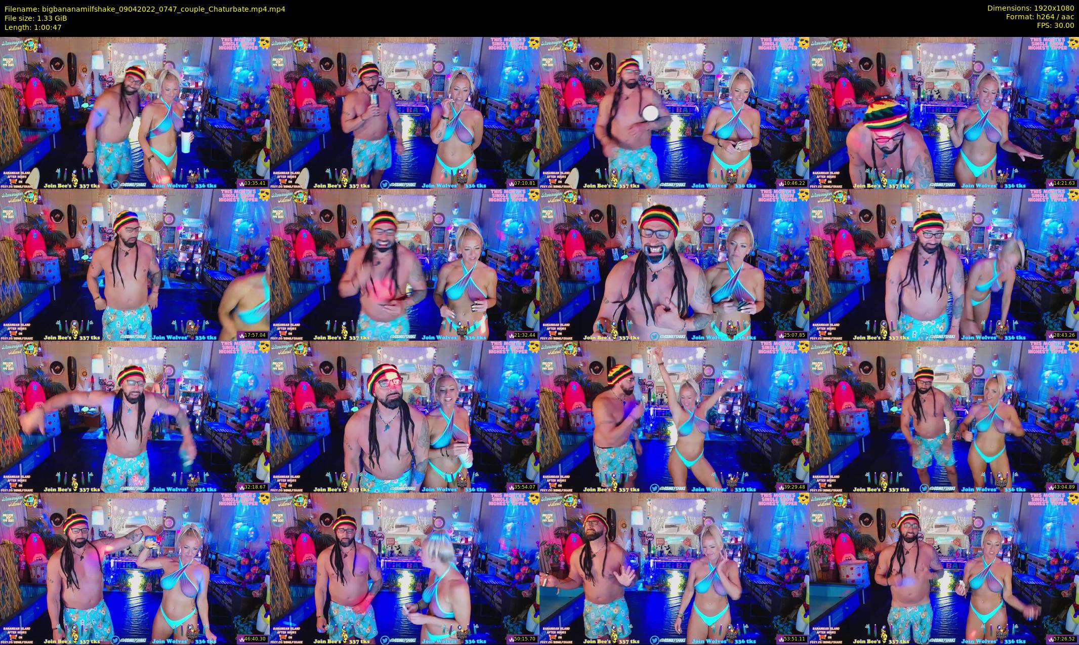 bigbananamilfshake — 61 minute Chaturbate couple cam show recording, 1080p, Apr 9, 2022