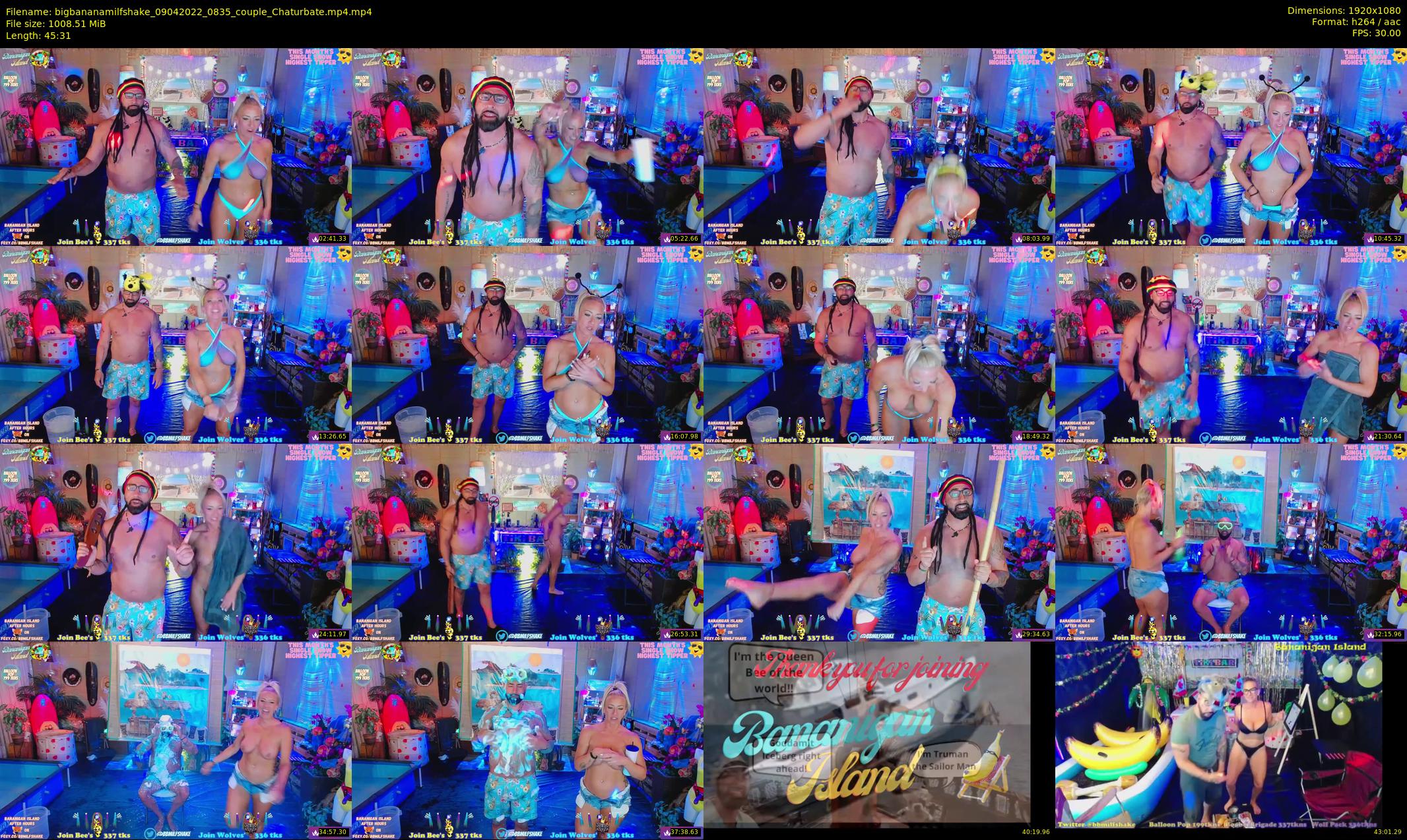 bigbananamilfshake — 46 minute Chaturbate couple cam show recording, 1080p, Apr 9, 2022