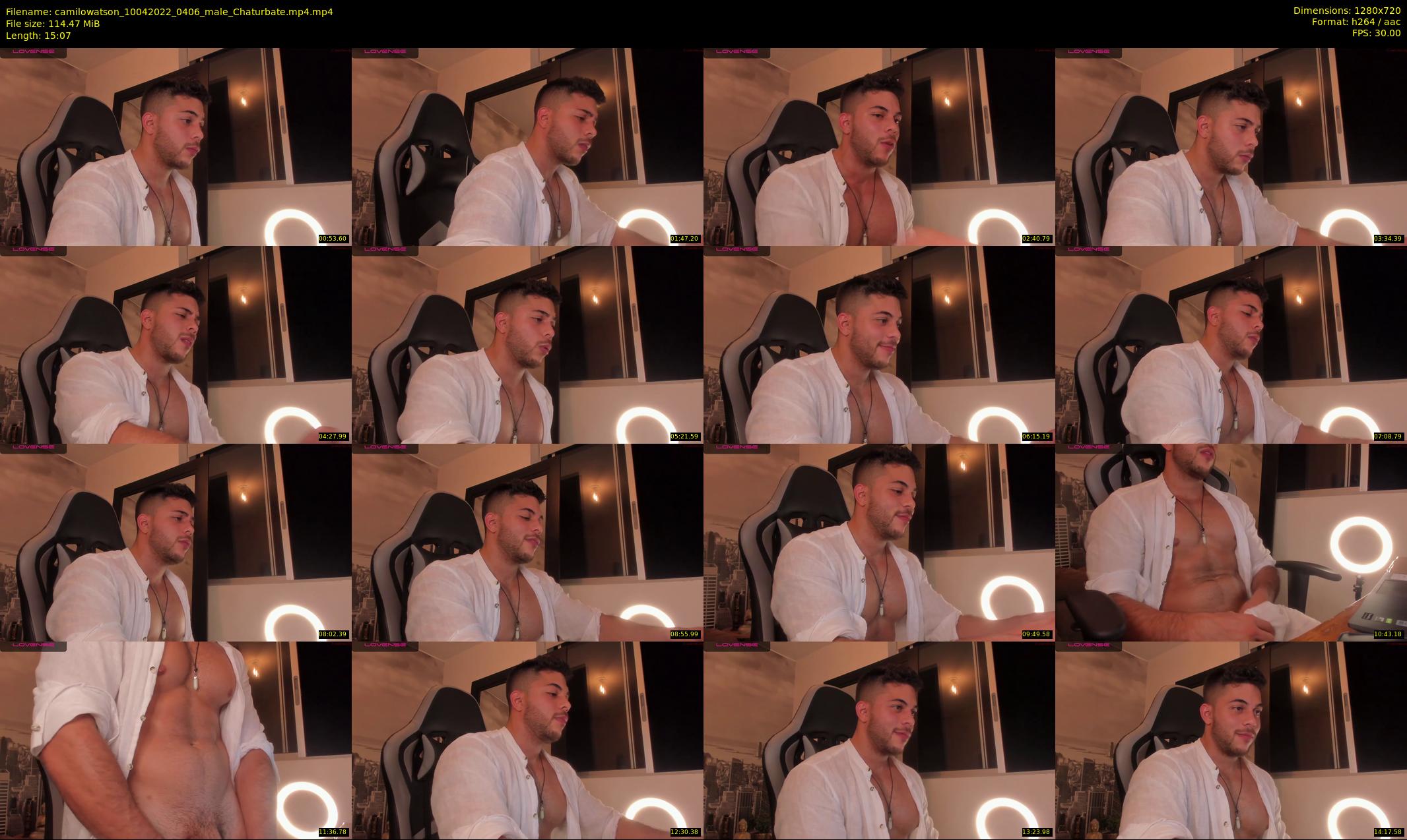 camilowatson — 16 minute Chaturbate male cam show recording, 720p, Apr 10, 2022