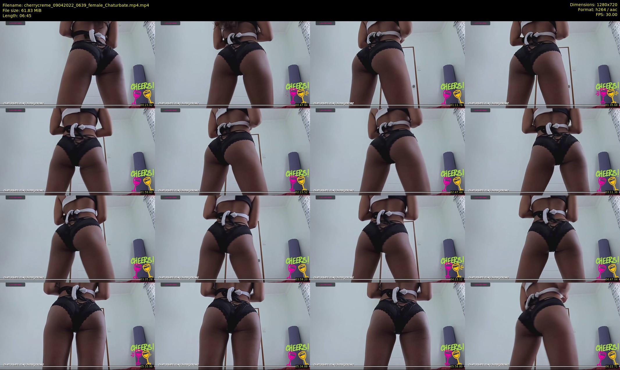 cherrycreme — 7 minute Chaturbate female cam show recording, 720p, Apr 9, 2022