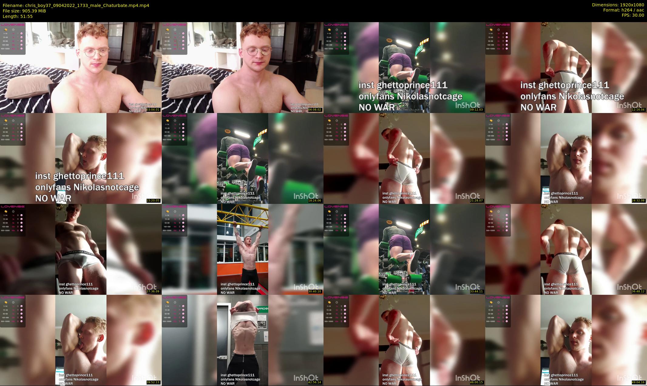 chris_boy37 — 52 minute Chaturbate male cam show recording, 1080p, Apr 9, 2022