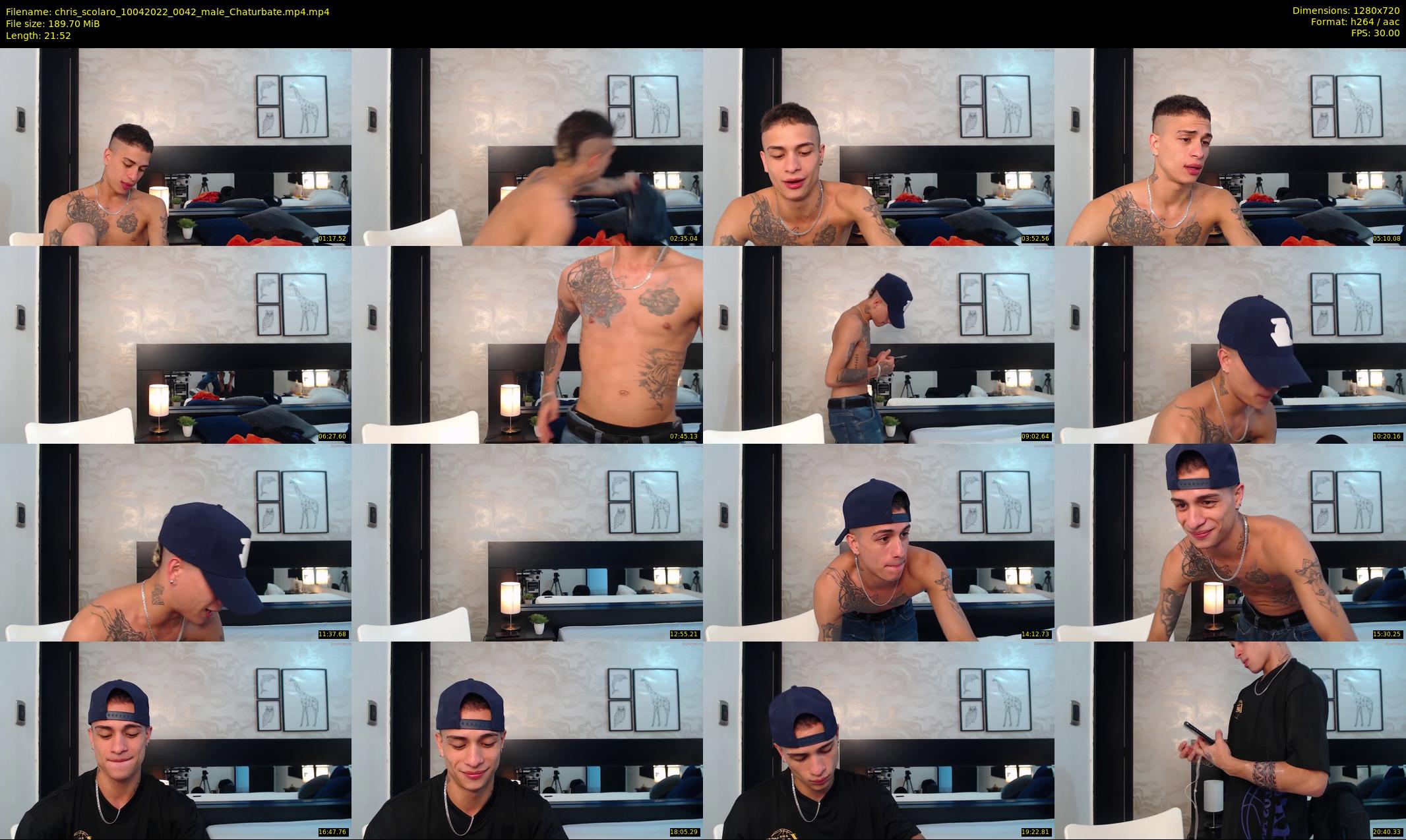 chris_scolaro — 22 minute Chaturbate male cam show recording, 720p, Apr 10, 2022