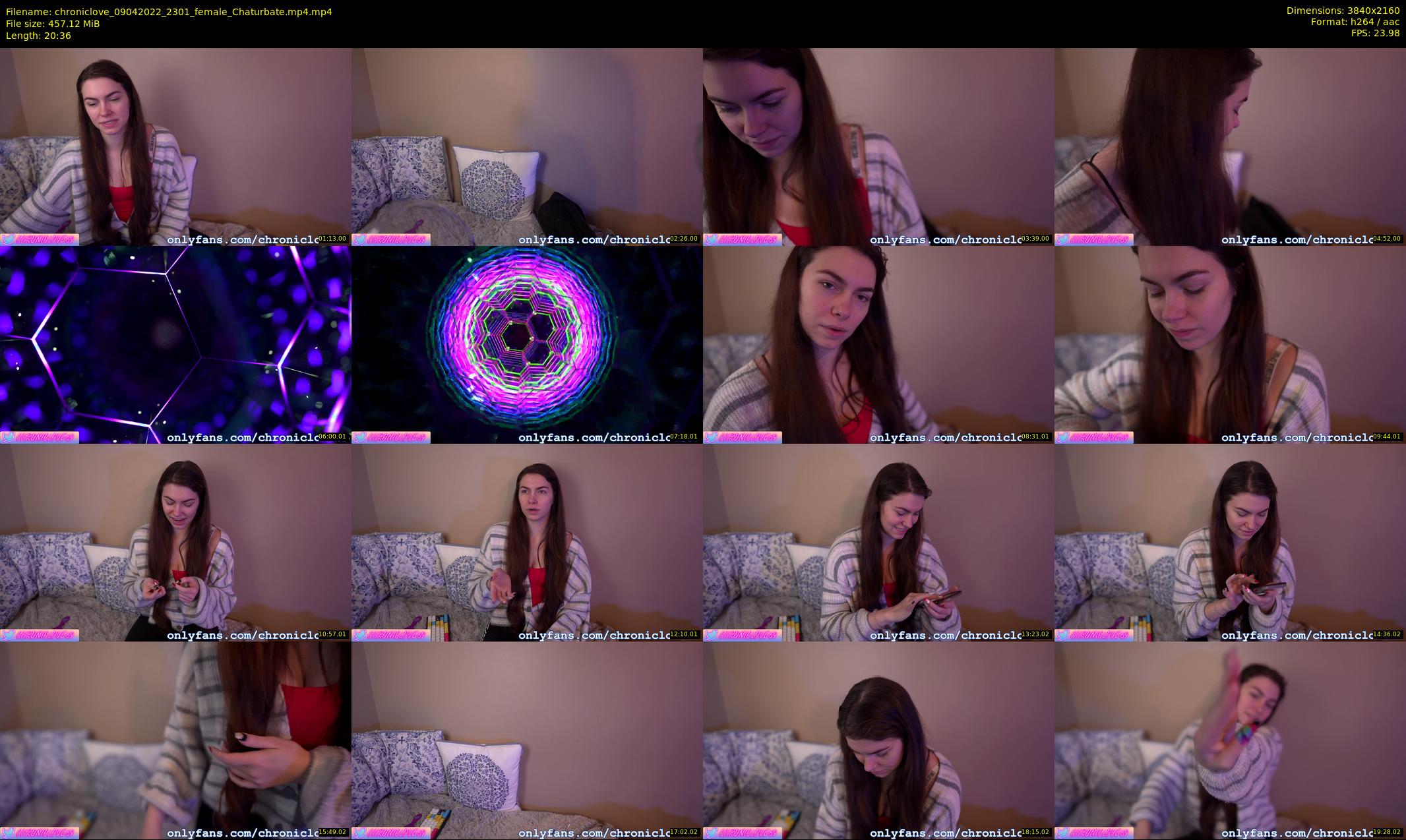 chroniclove — 21 minute Chaturbate female cam show recording, 4K, Apr 9, 2022