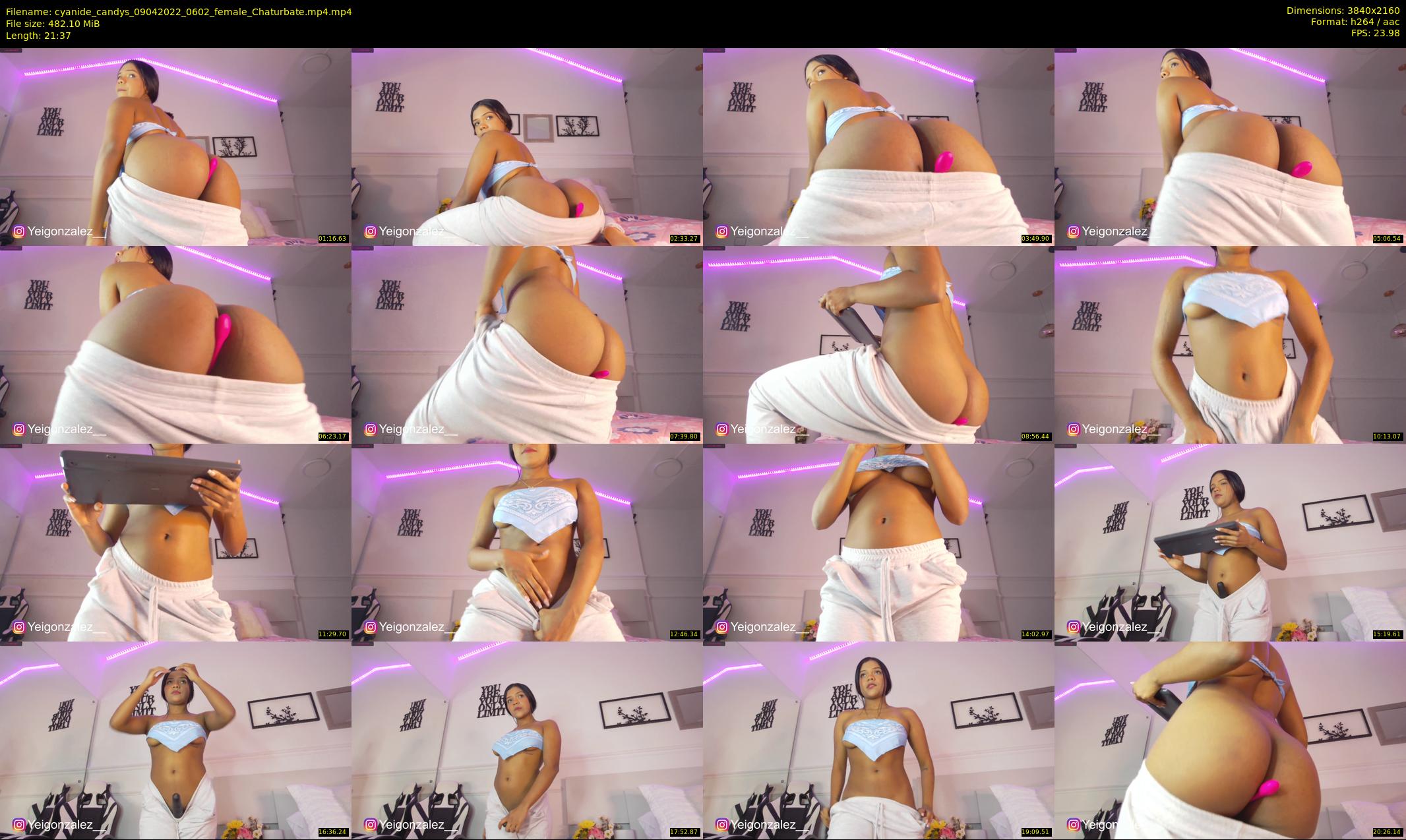 cyanide_candys — 22 minute Chaturbate female cam show recording, 4K, Apr 9, 2022