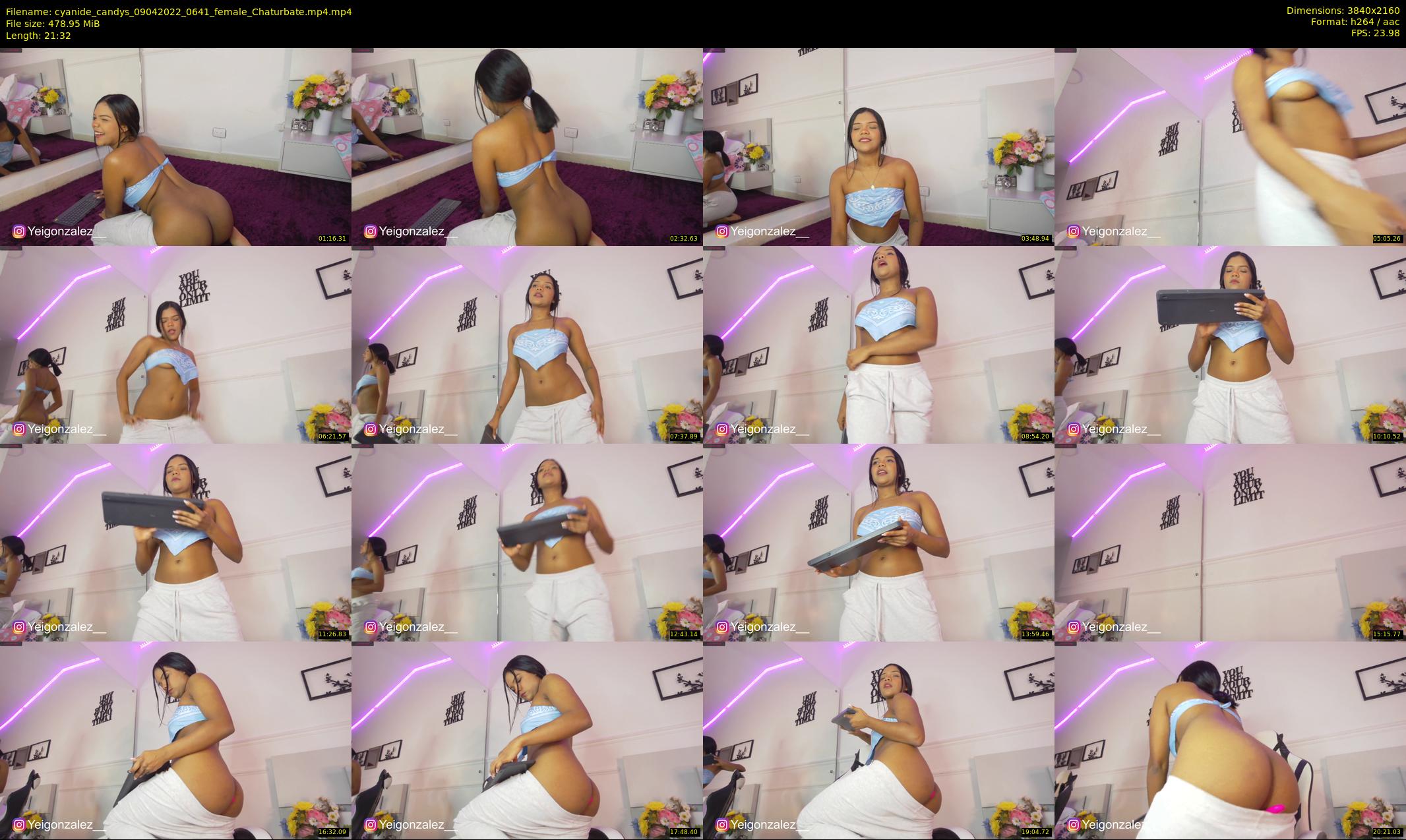 cyanide_candys — 22 minute Chaturbate female cam show recording, 4K, Apr 9, 2022