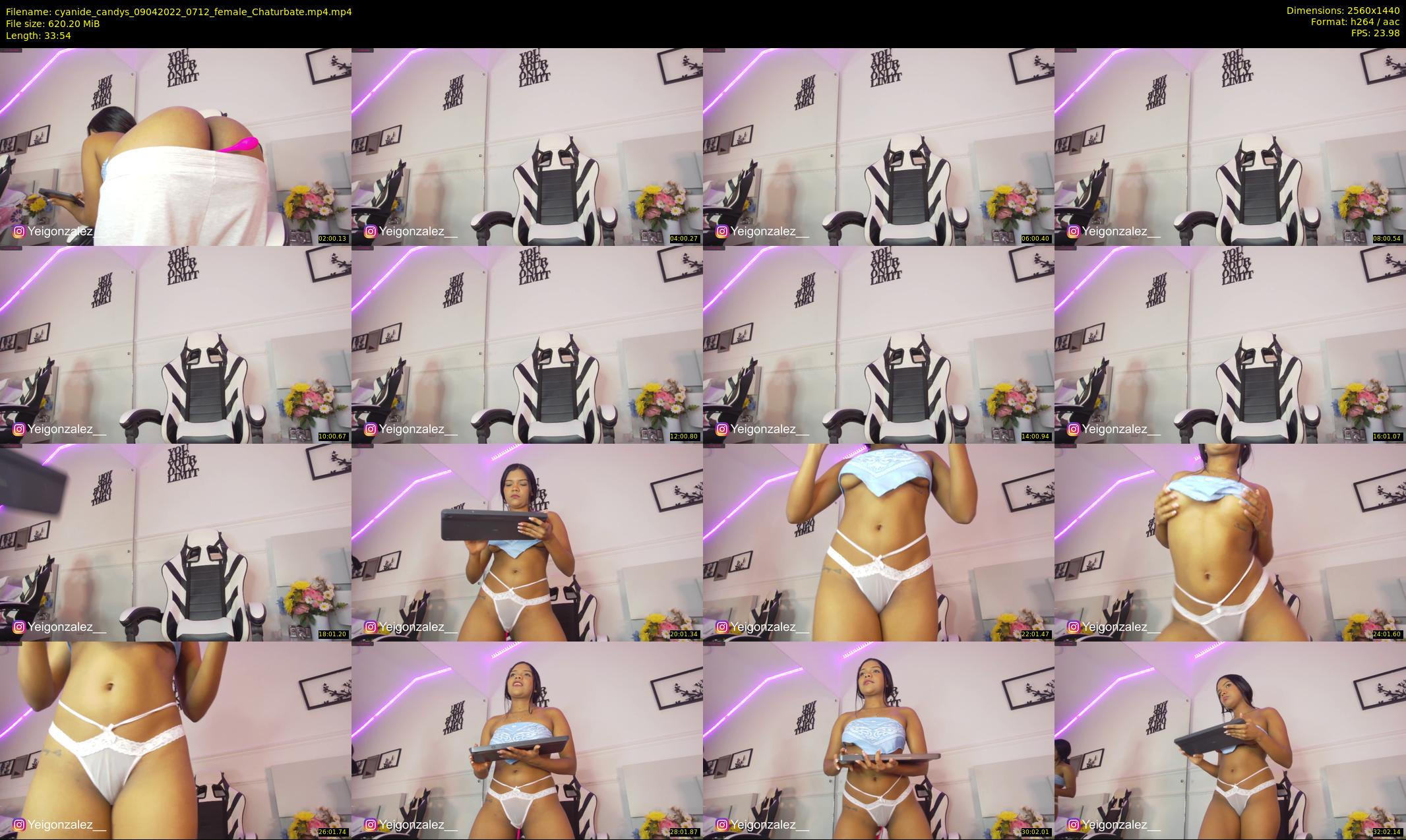 cyanide_candys — 34 minute Chaturbate female cam show recording, 1080p, Apr 9, 2022