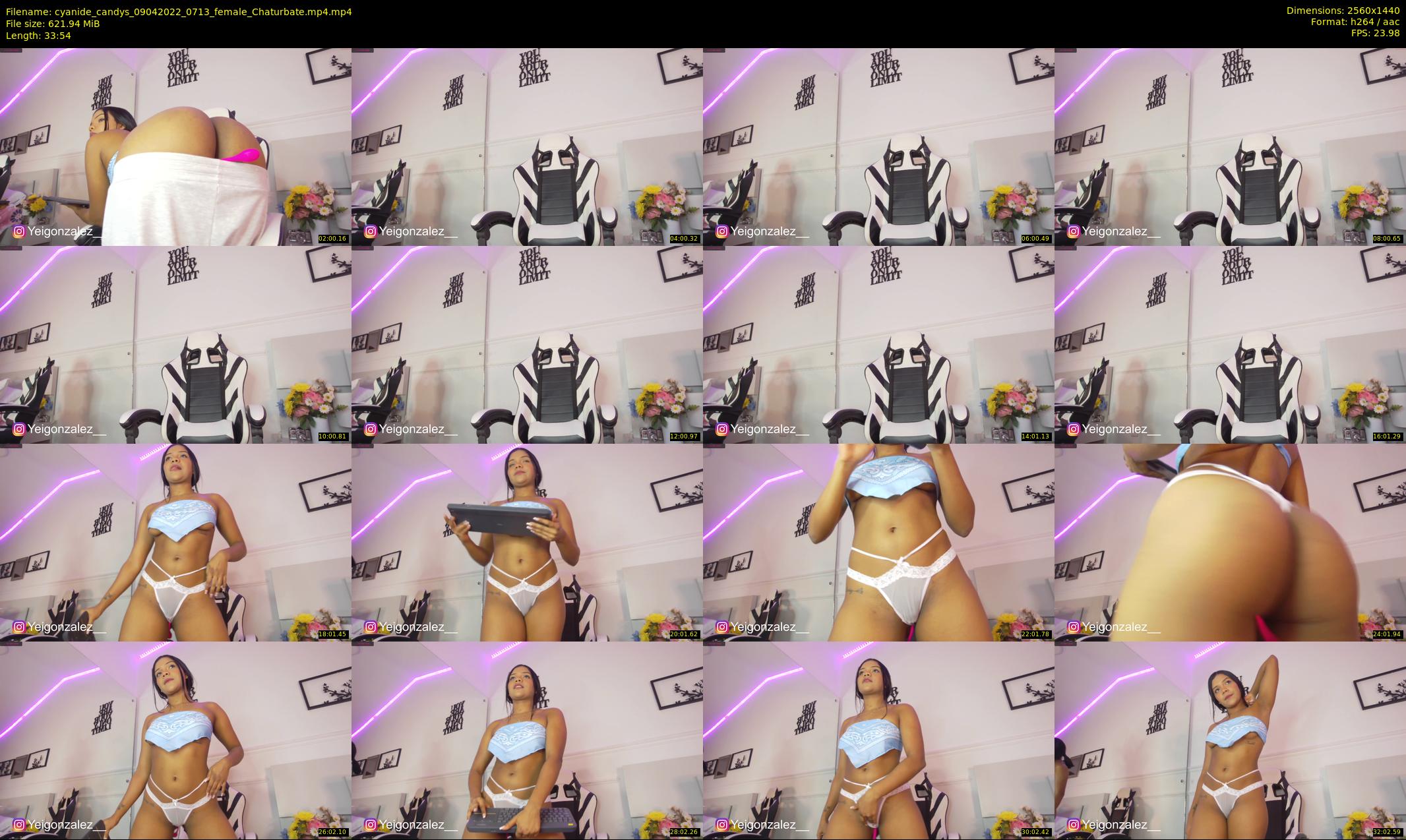 cyanide_candys — 34 minute Chaturbate female cam show recording, 1080p, Apr 9, 2022