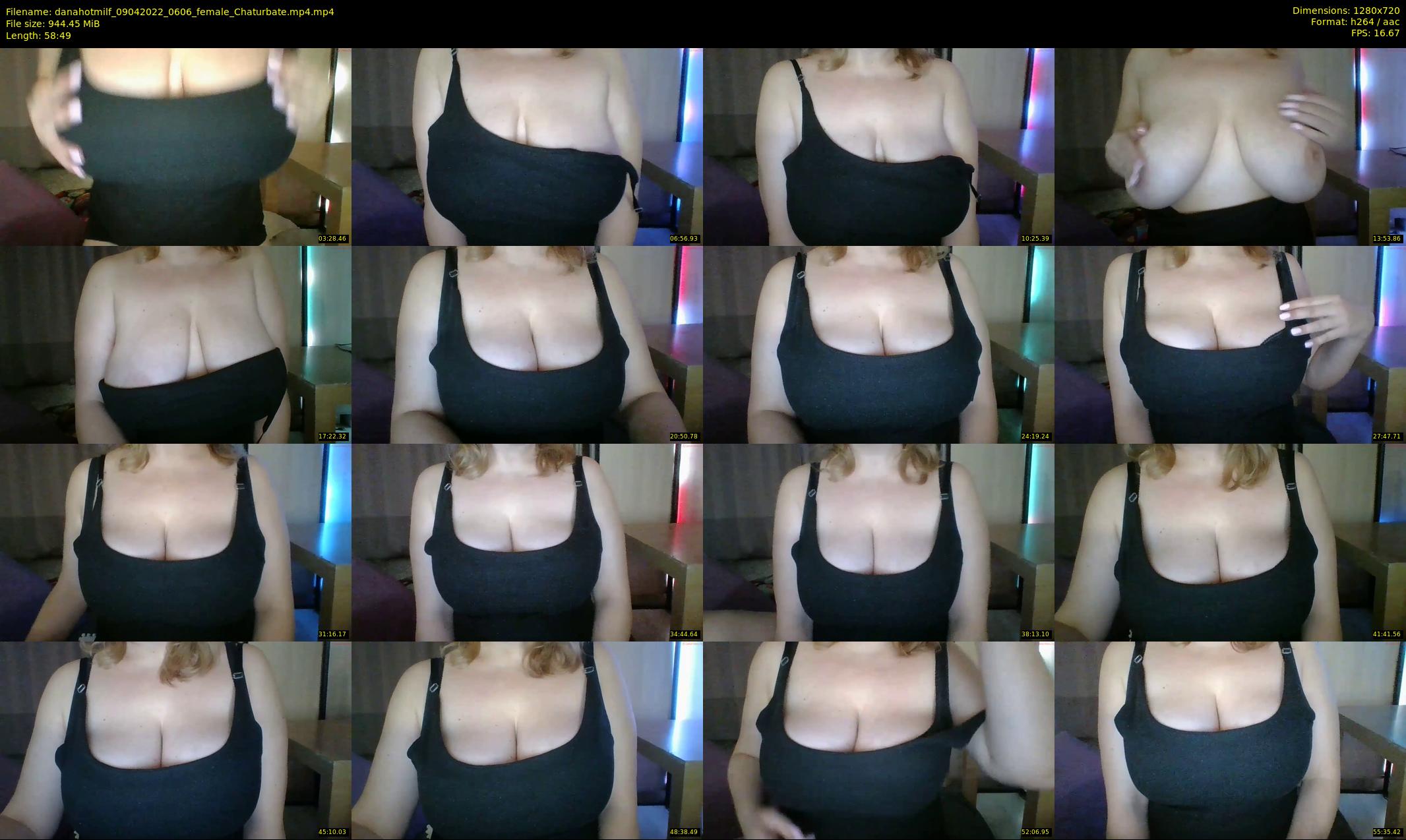 danahotmilf — 59 minute Chaturbate female cam show recording, 720p, Apr 9, 2022