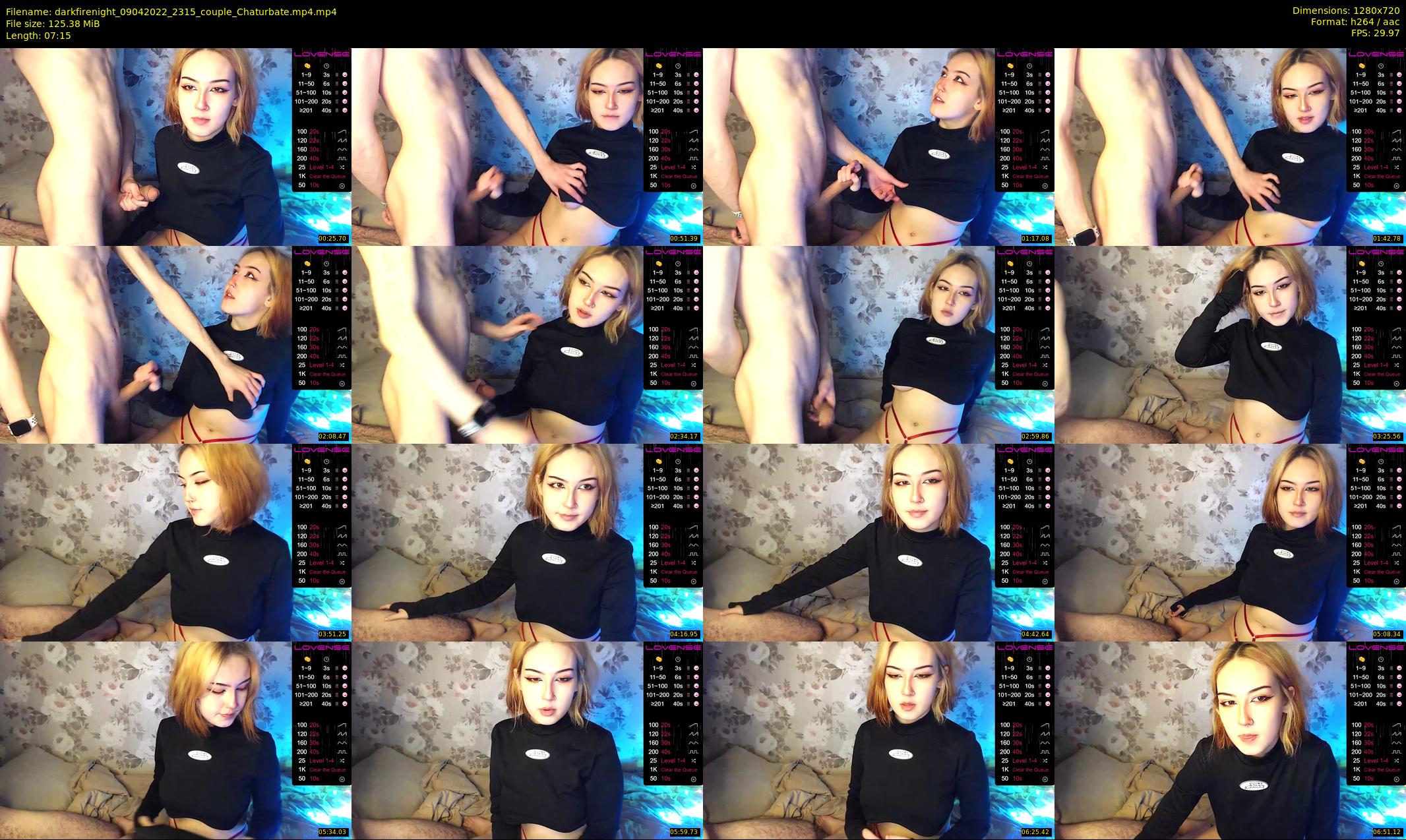 darkfirenight — 8 minute Chaturbate couple cam show recording, 720p, Apr 9, 2022