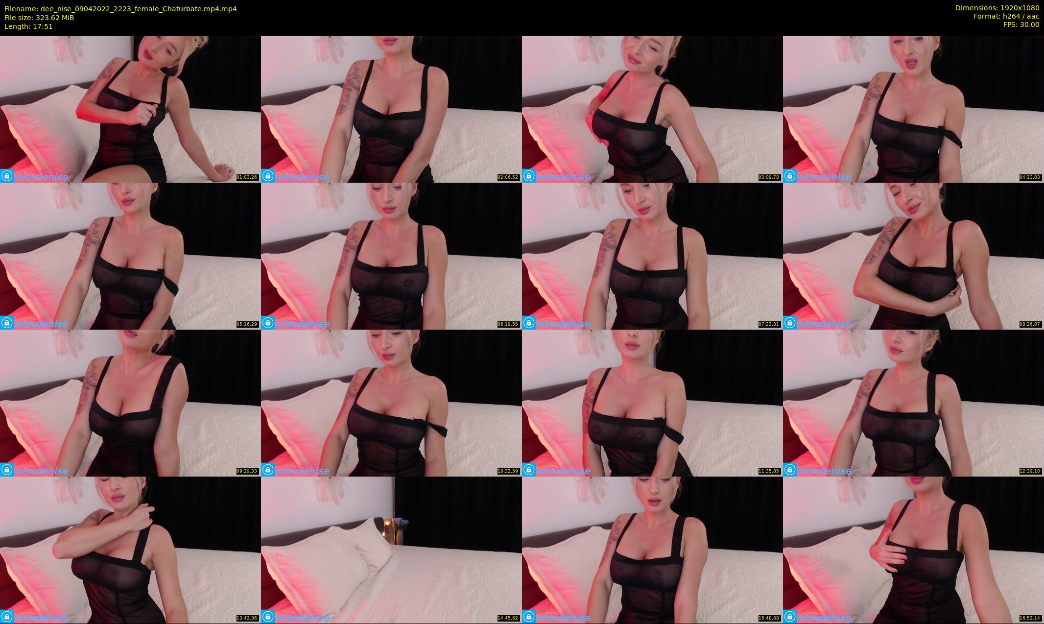 dee_nise — 18 minute Chaturbate female cam show recording, 1080p, Apr 9, 2022