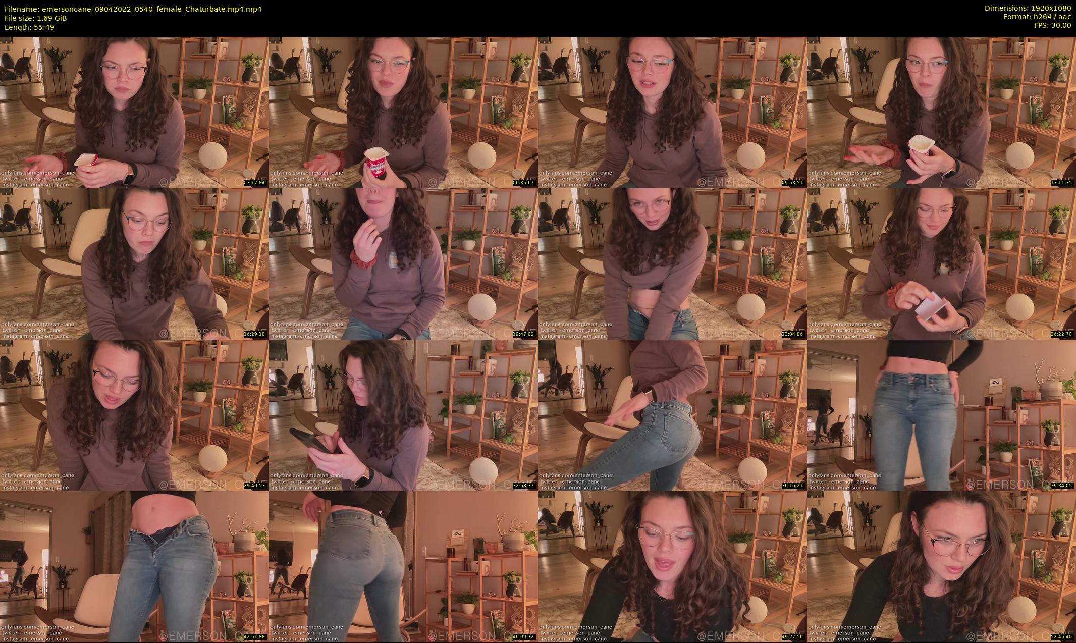 emersoncane — 56 minute Chaturbate female cam show recording, 1080p, Apr 9, 2022