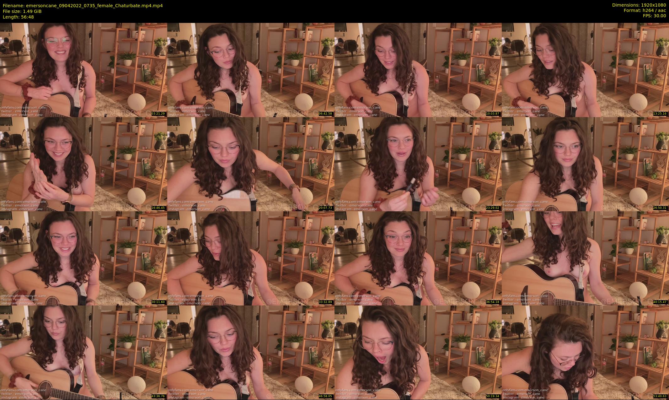 emersoncane — 57 minute Chaturbate female cam show recording, 1080p, Apr 9, 2022