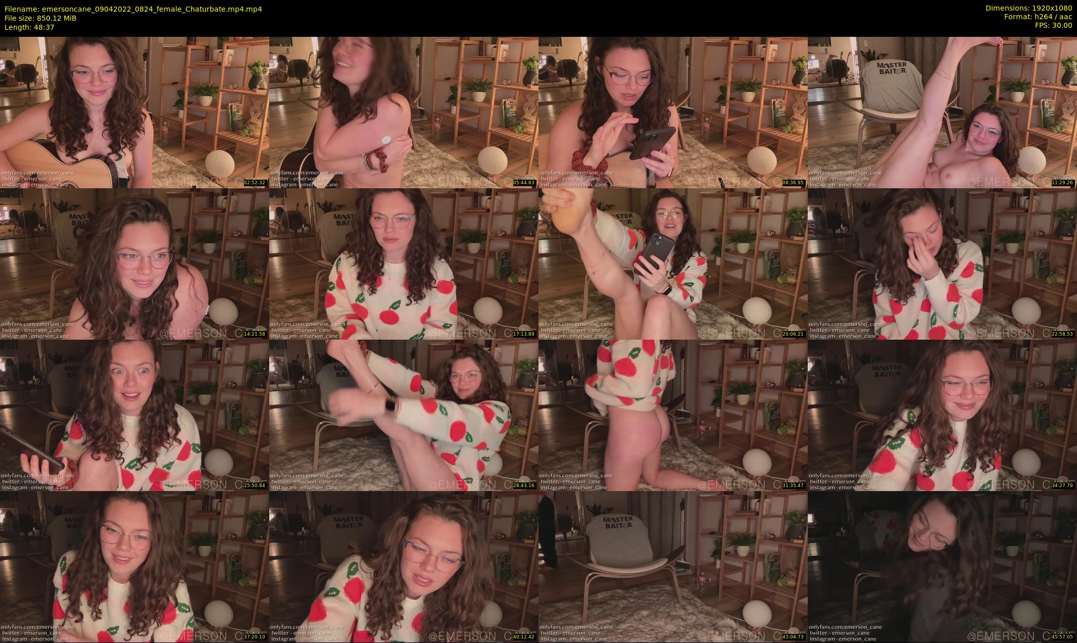 emersoncane — 49 minute Chaturbate female cam show recording, 1080p, Apr 9, 2022