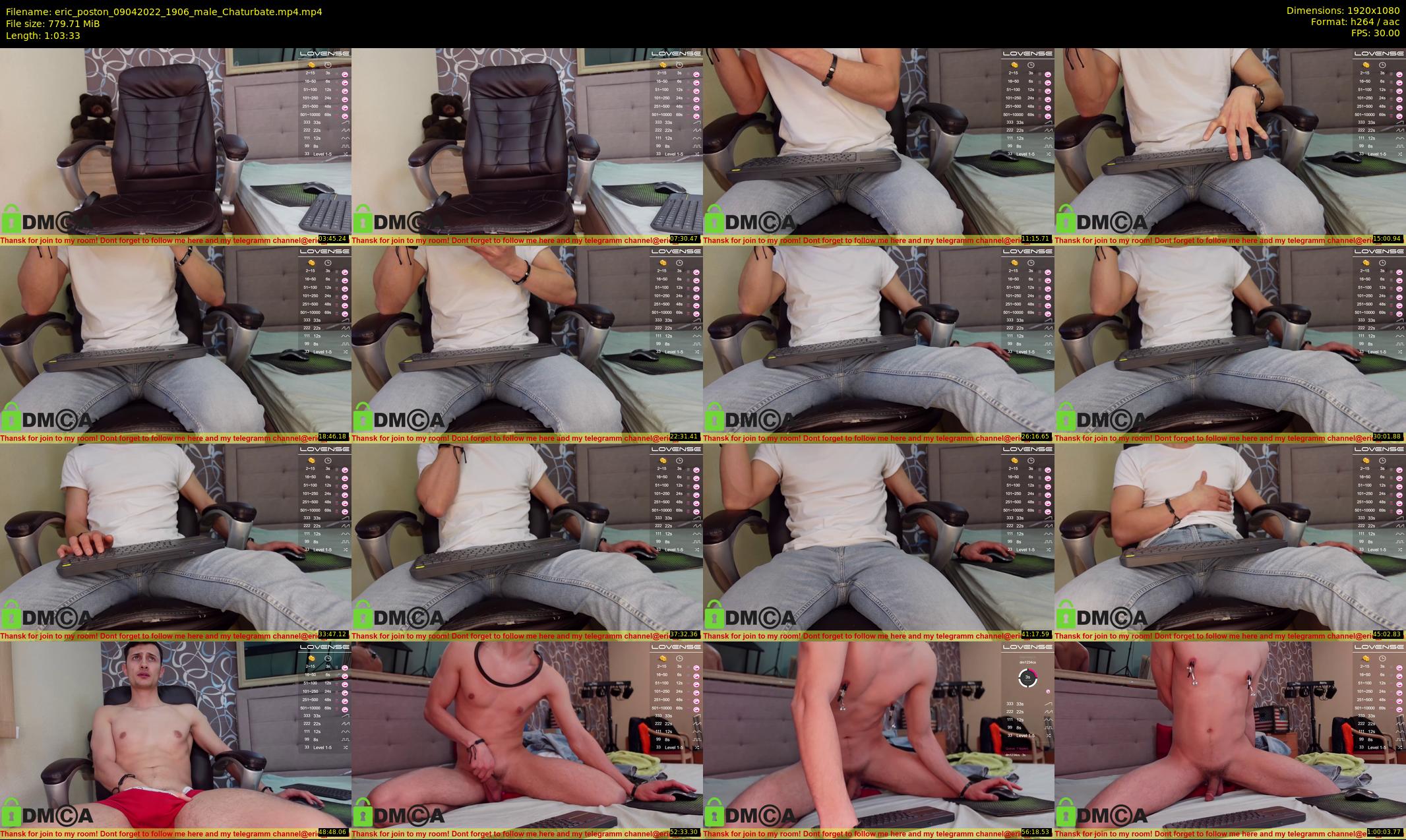 eric_poston — 64 minute Chaturbate male cam show recording, 1080p, Apr 9, 2022