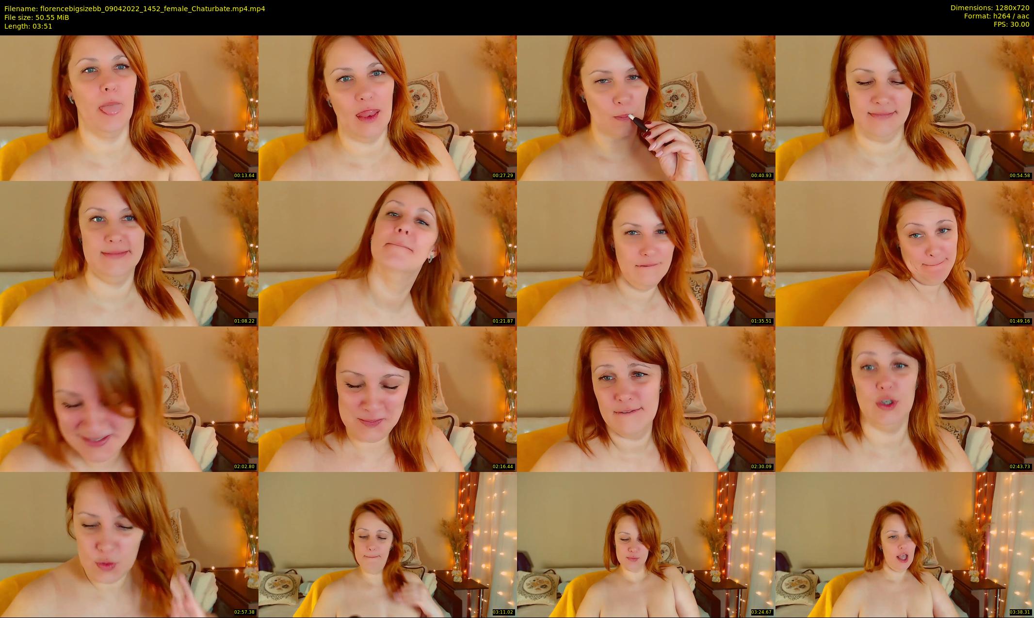 florencebigsizebb — 4 minute Chaturbate female cam show recording, 720p, Apr 9, 2022