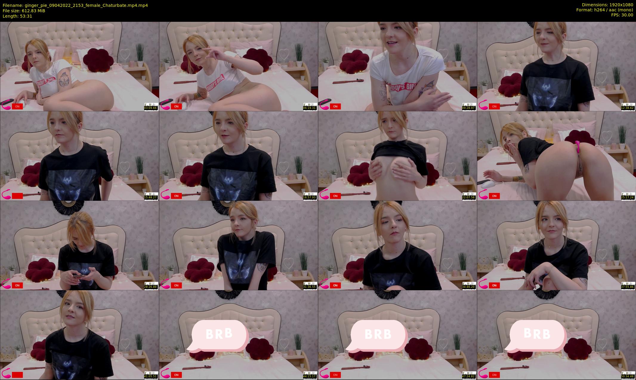 ginger_pie — 54 minute Chaturbate female cam show recording, 1080p, Apr 9, 2022