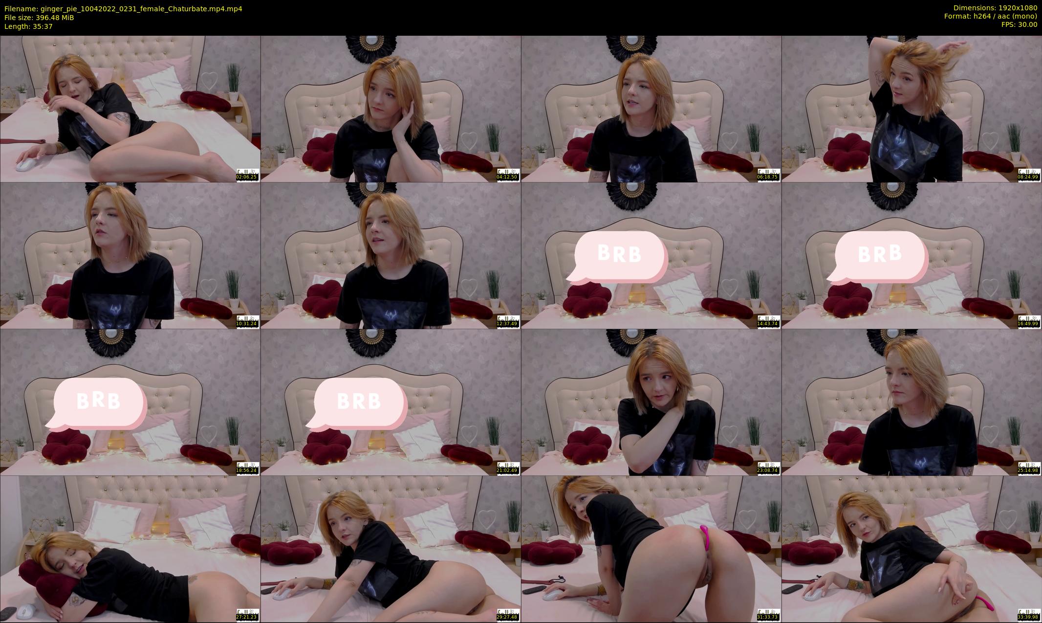 ginger_pie — 36 minute Chaturbate female cam show recording, 1080p, Apr 10, 2022