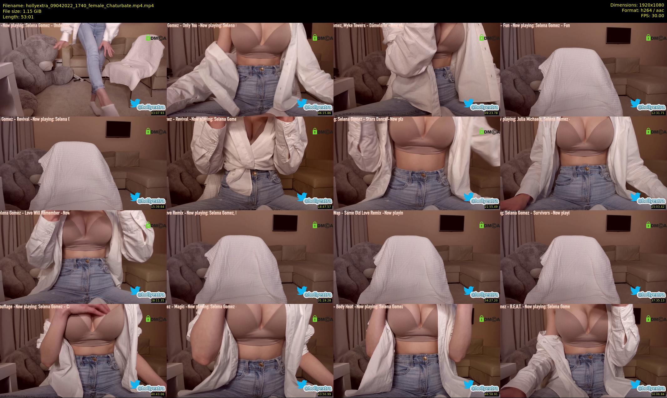 hollyextra — 54 minute Chaturbate female cam show recording, 1080p, Apr 9, 2022