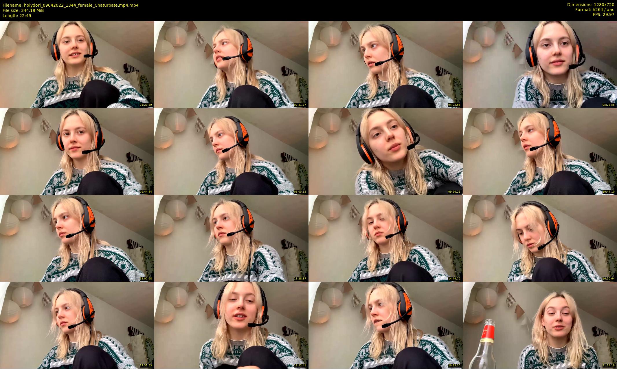 holydori — 23 minute Chaturbate female cam show recording, 720p, Apr 9, 2022
