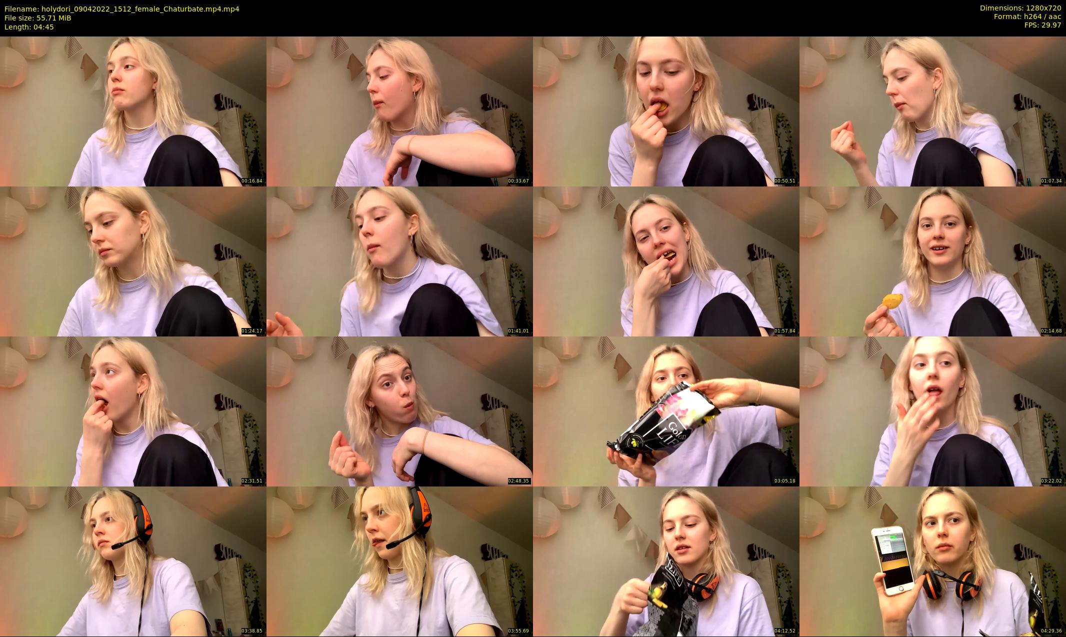 holydori — 5 minute Chaturbate female cam show recording, 720p, Apr 9, 2022