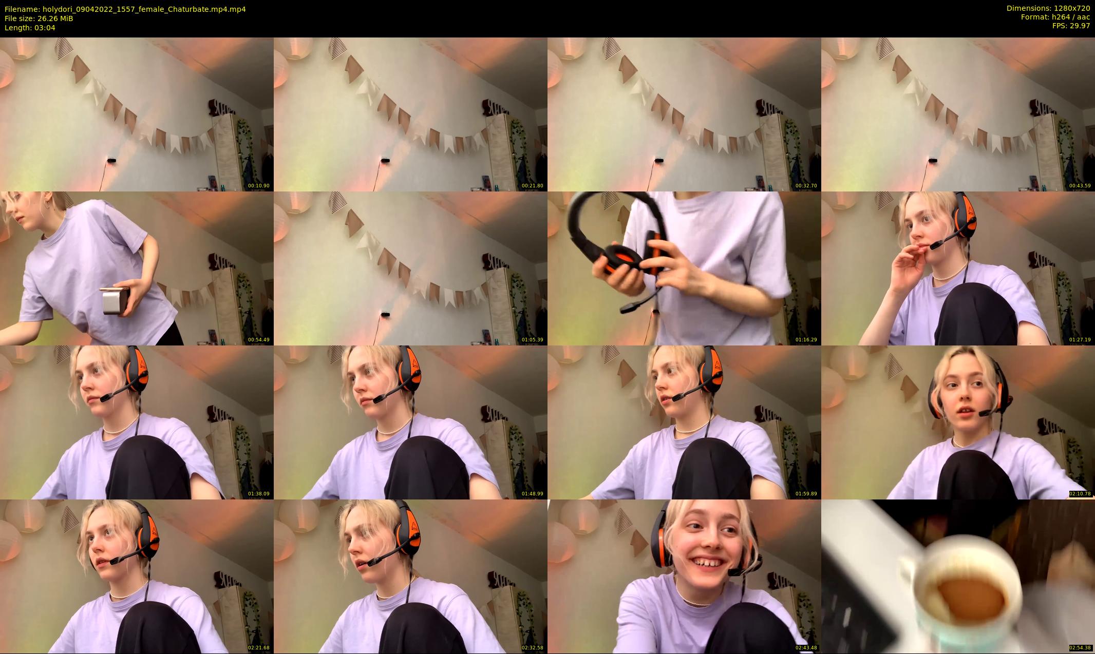 holydori — 4 minute Chaturbate female cam show recording, 720p, Apr 9, 2022