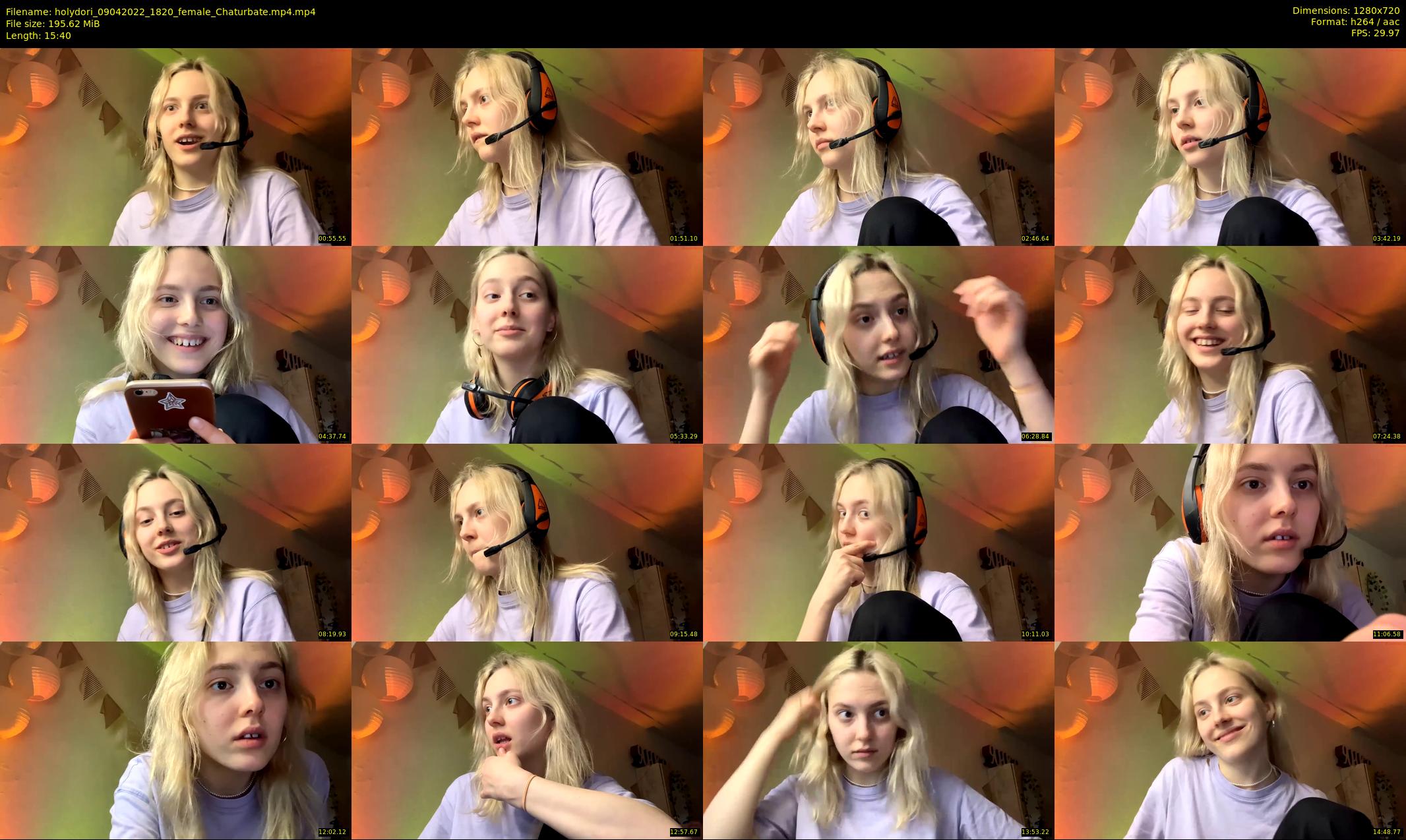 holydori — 16 minute Chaturbate female cam show recording, 720p, Apr 9, 2022
