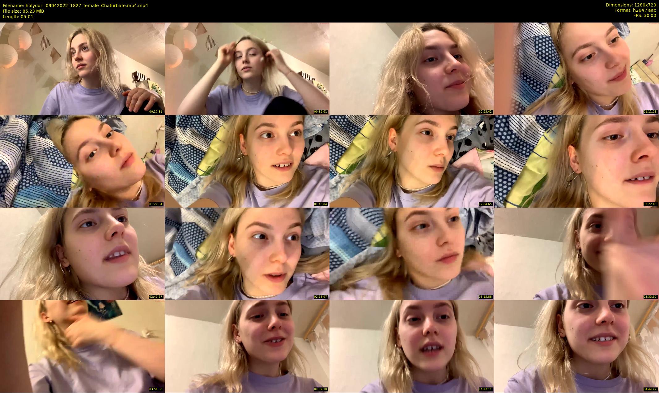 holydori — 6 minute Chaturbate female cam show recording, 720p, Apr 9, 2022