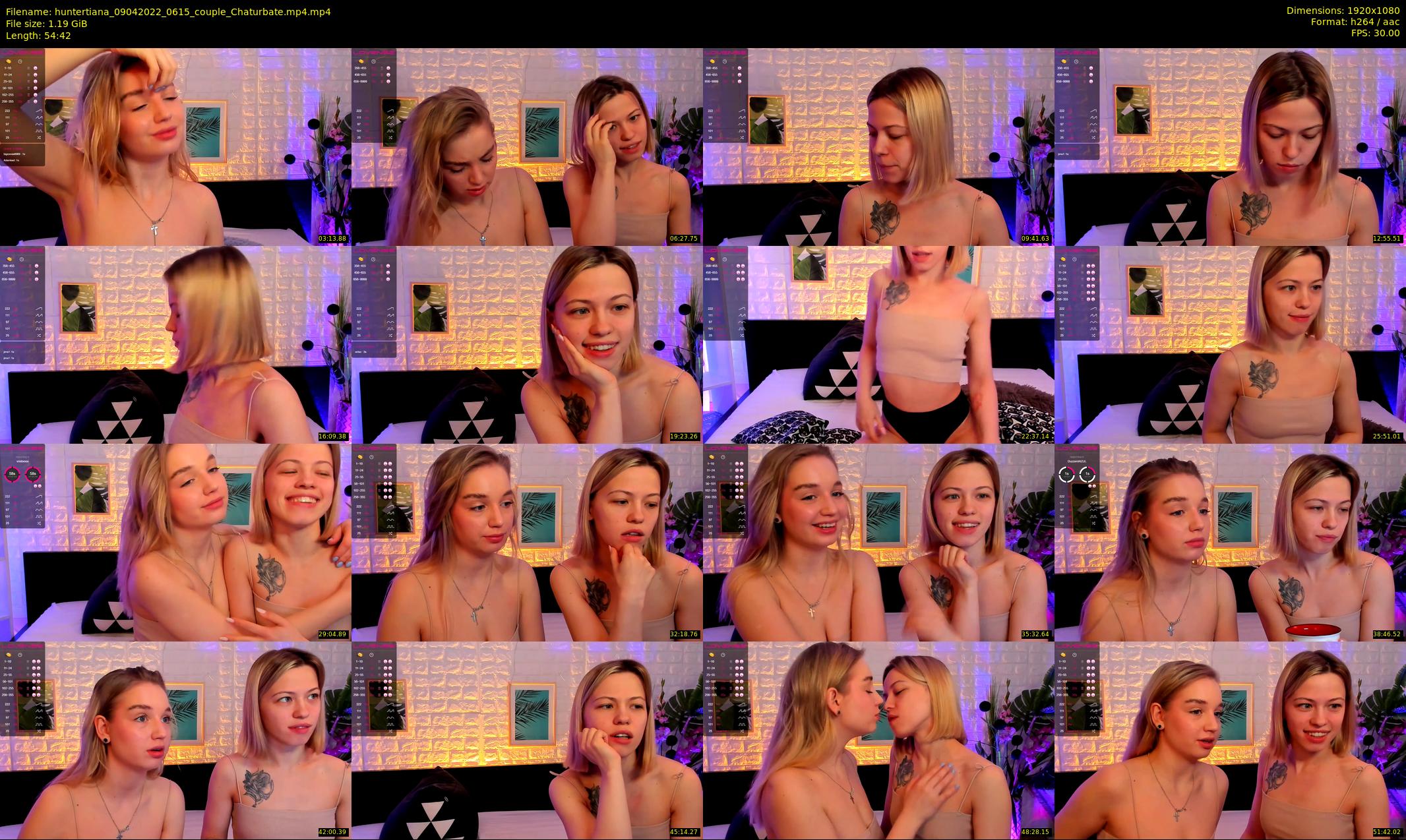 huntertiana — 55 minute Chaturbate female cam show recording, 1080p, Apr 9, 2022