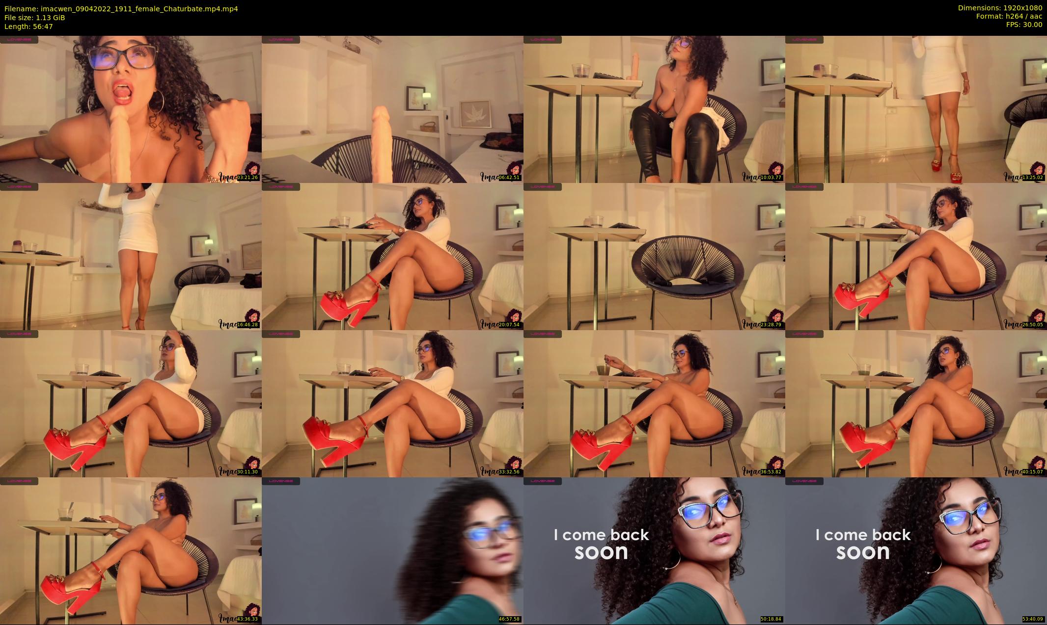 imacwen — 57 minute Chaturbate female cam show recording, 1080p, Apr 9, 2022