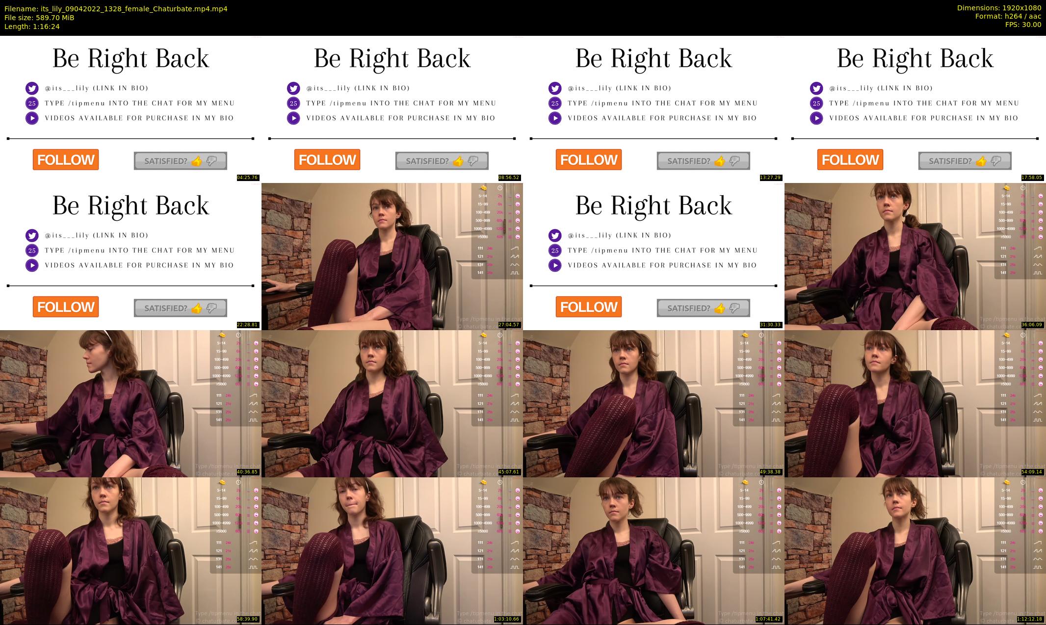 its_lily — 77 minute Chaturbate female cam show recording, 1080p, Apr 9, 2022