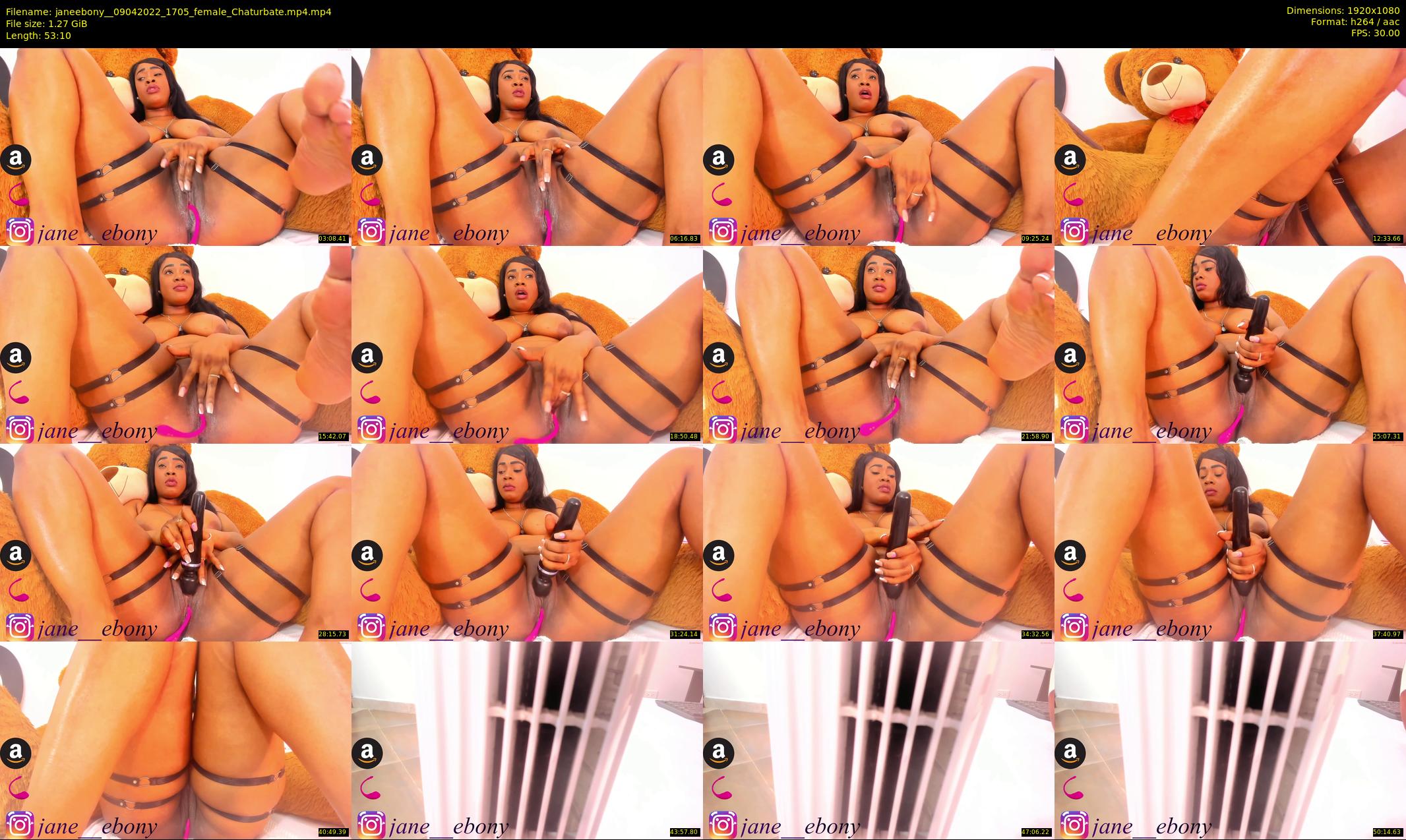 janeebony_ — 54 minute Chaturbate female cam show recording, 1080p, Apr 9, 2022