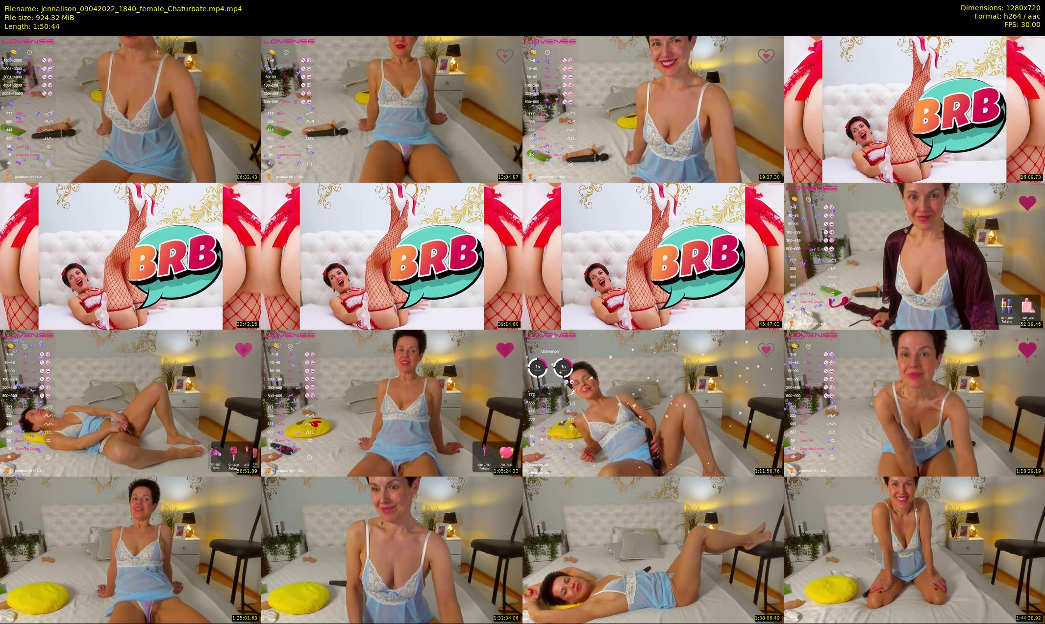 jennalison — 111 minute Chaturbate female cam show recording, 720p, Apr 9, 2022