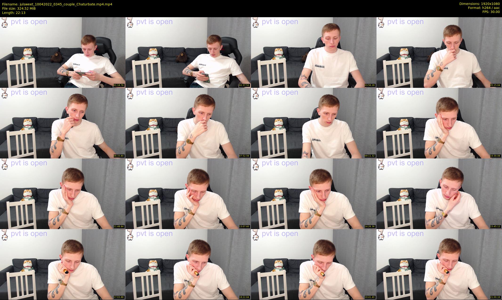 julsweet — 23 minute Chaturbate male cam show recording, 1080p, Apr 10, 2022